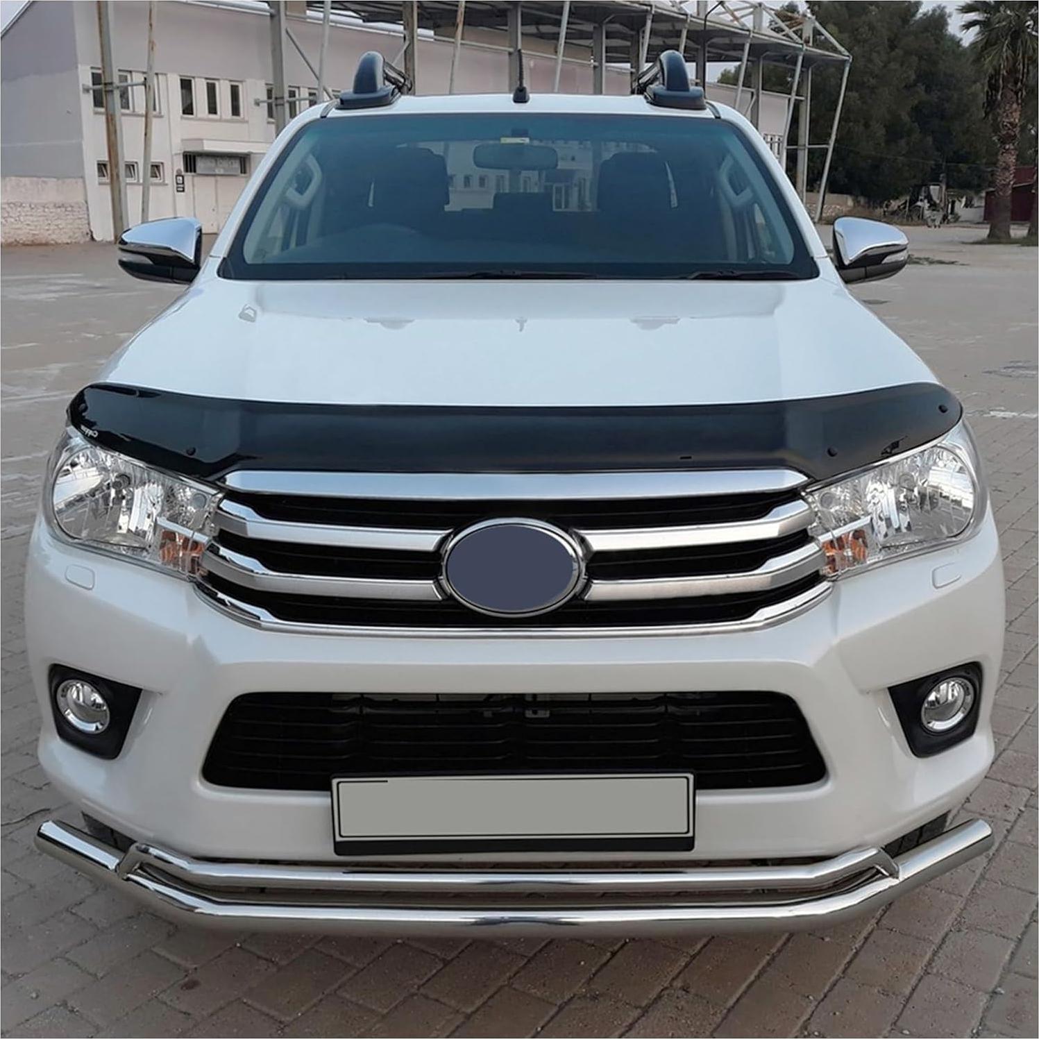 Protector de Capó Negro Piano DecorDrive para Toyota Hilux 2015-2020