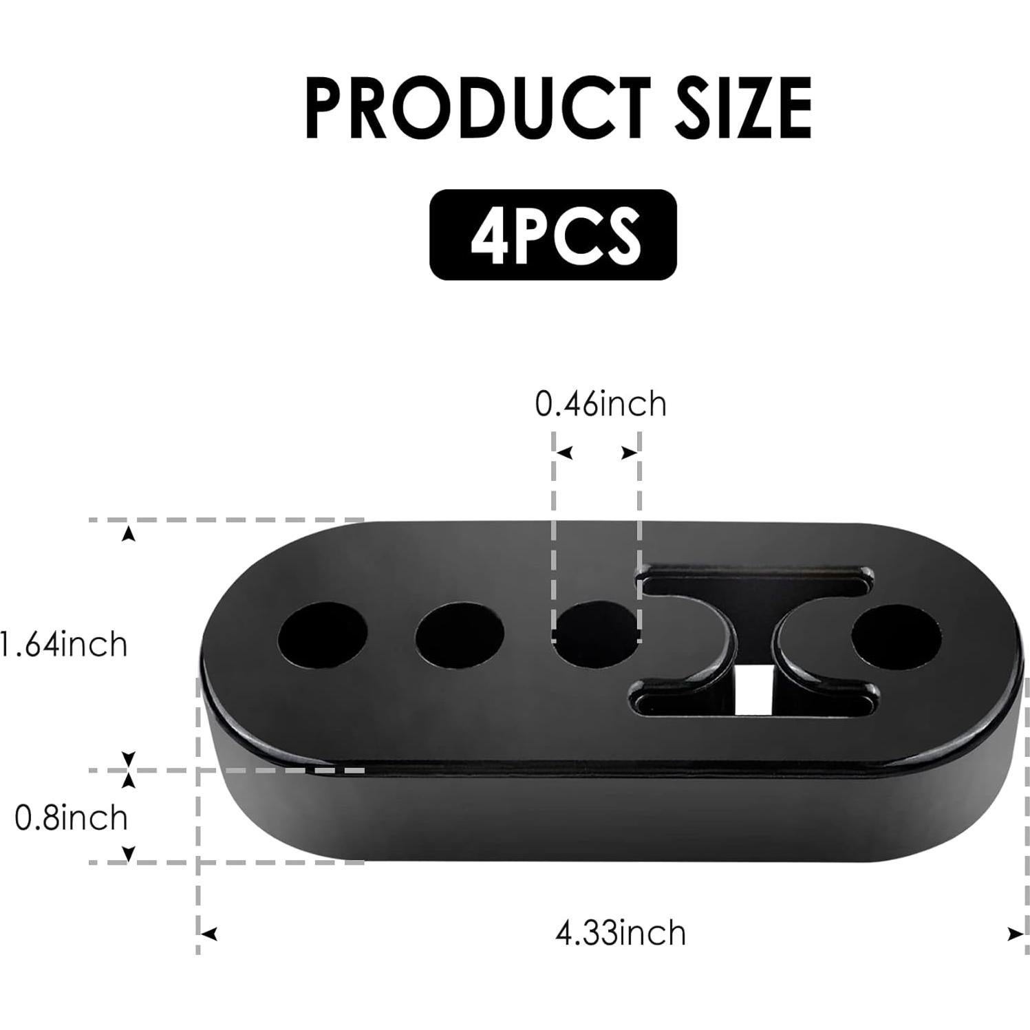 Soportes de Escape Ajustables OFBAND 4 Agujeros 12mm (4pcs)