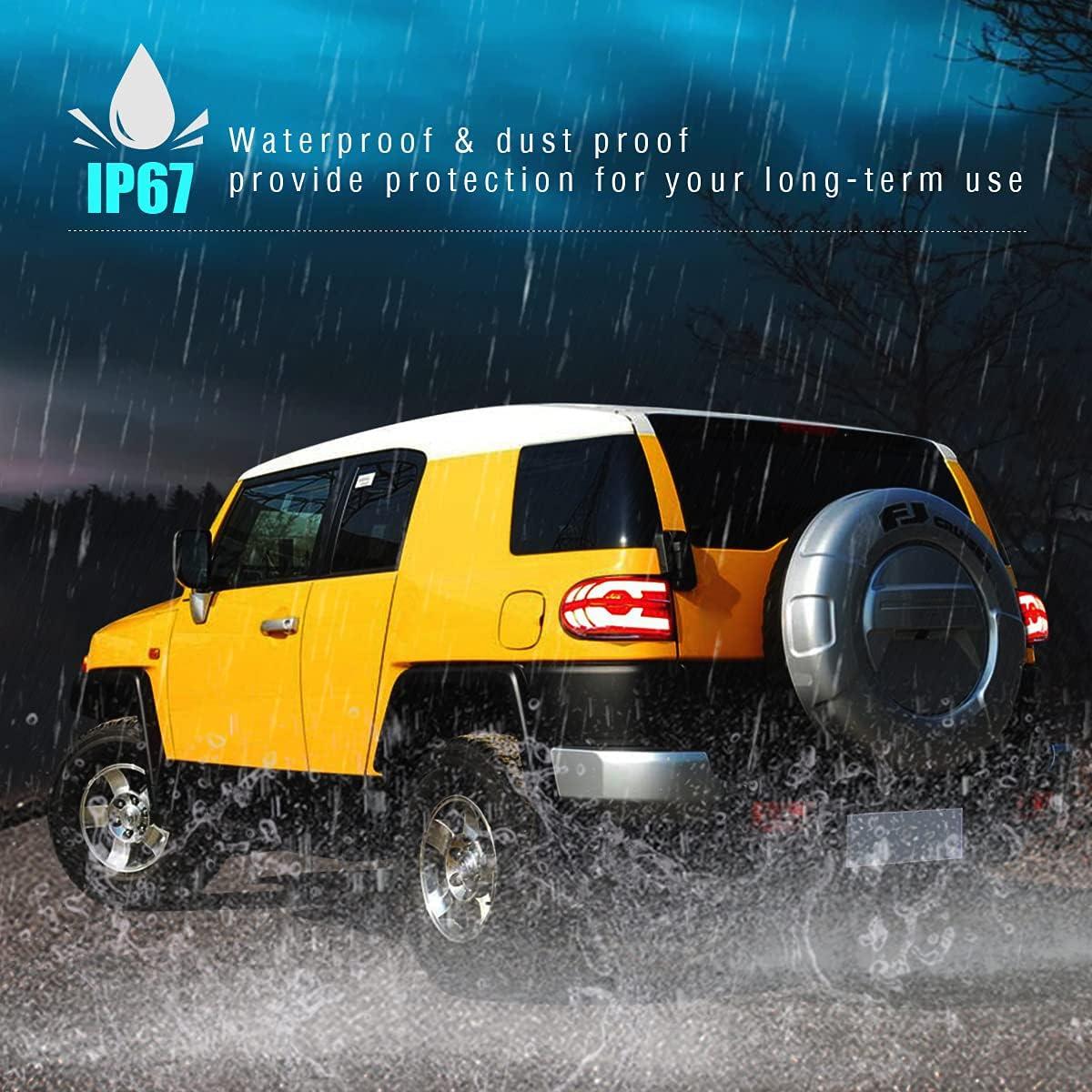 Luces Traseras LED T T-ABC Ahumado para Toyota FJ Cruiser 2006-2020