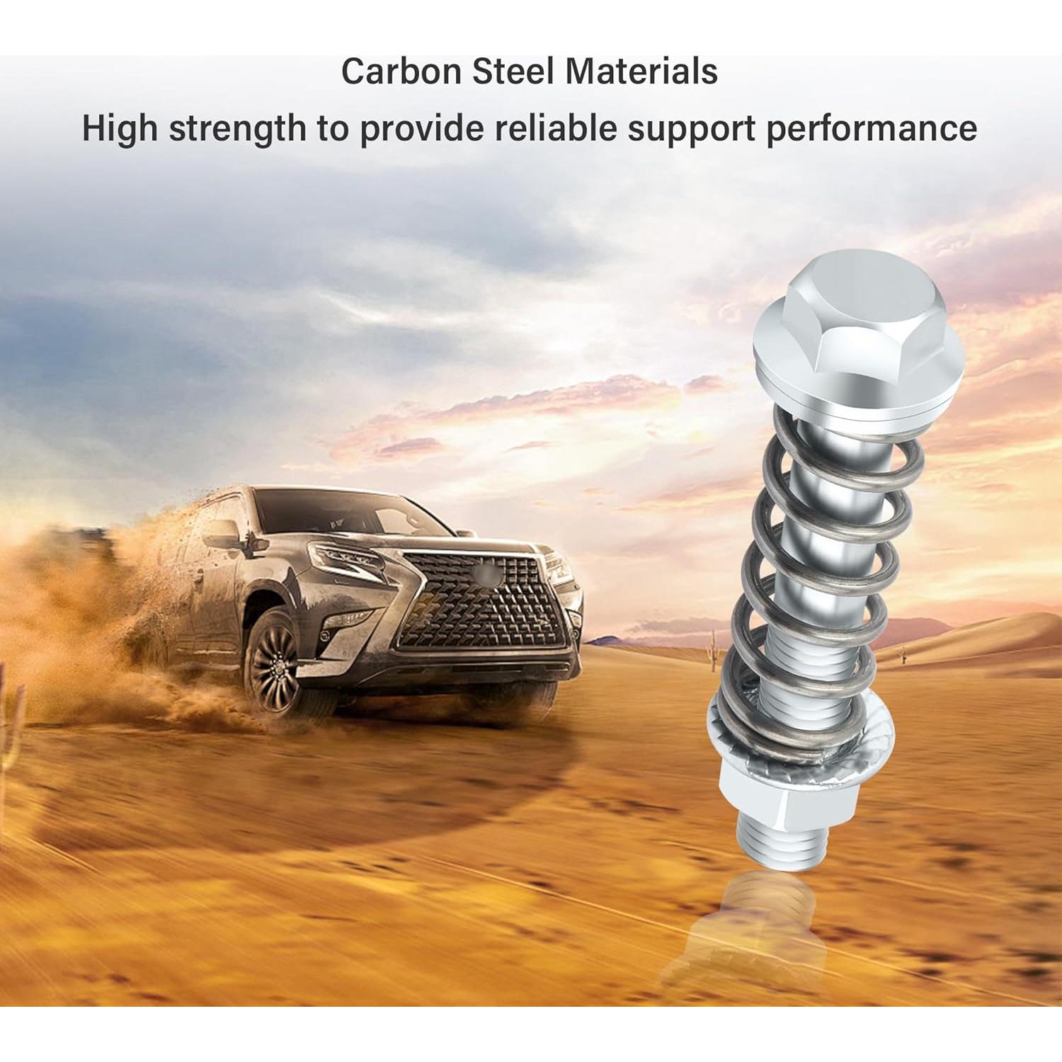 Kit de Tornillos y Tuercas de Escape Carleef M10x1.5 75mm