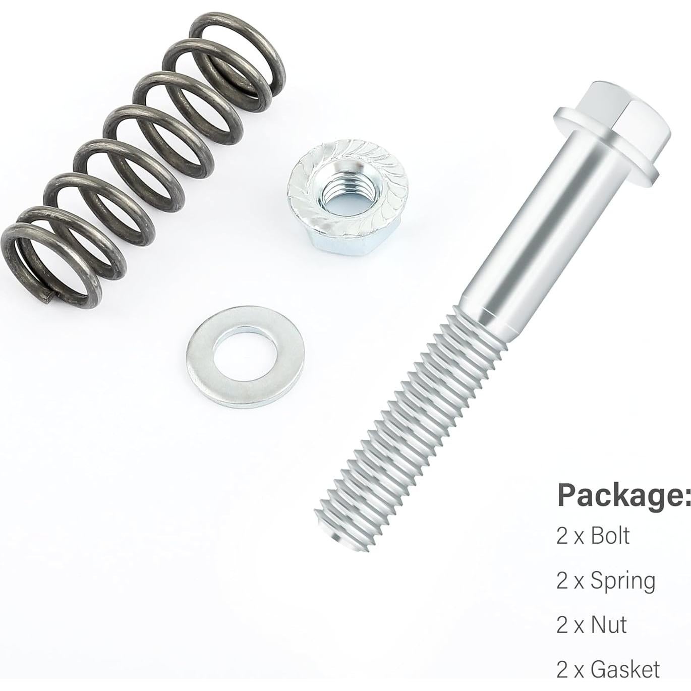 Kit de Tornillos y Tuercas de Escape Carleef M10x1.5 75mm