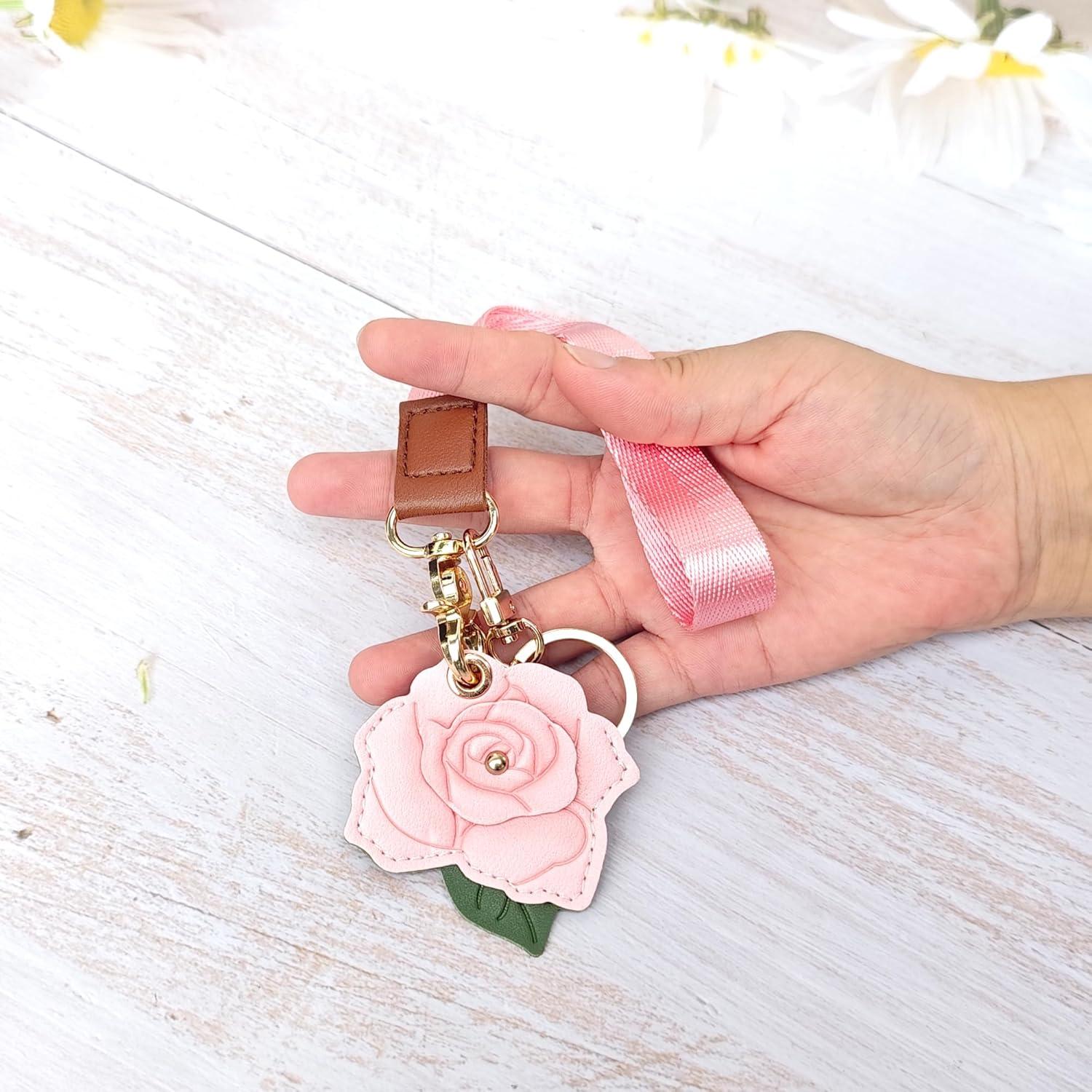 Soporte oculto para Airtag CATCH ON de cuero sintético Kawaii