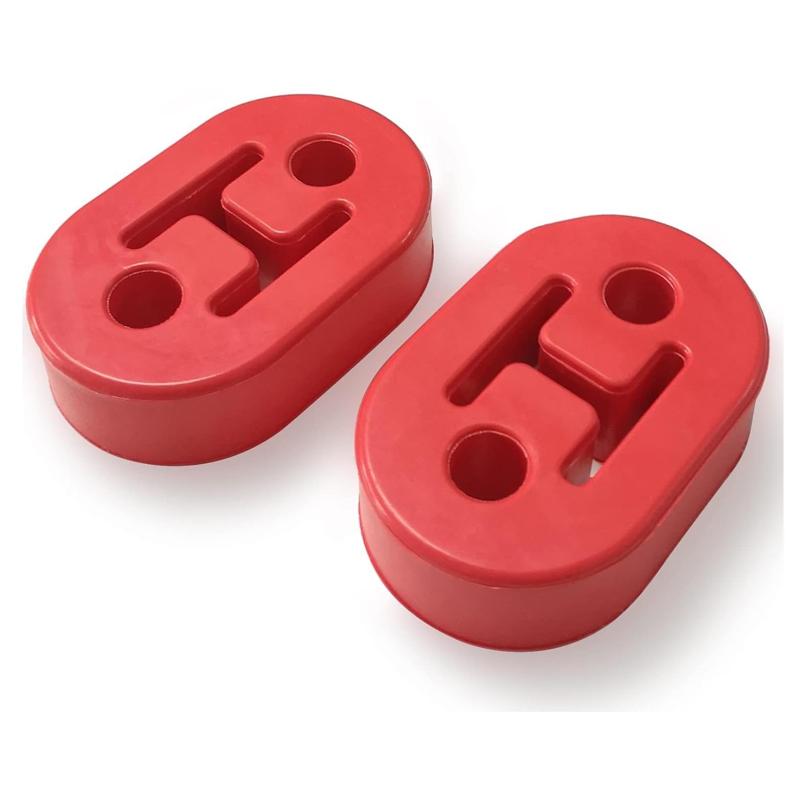 Soporte de Escape de Goma KEVWR 2 Pcs 10.9mm Rojo