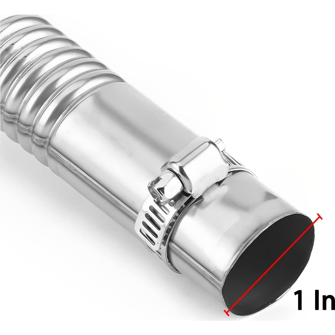 Tubo de Escape Flexible Acero Inoxidable 120cm Moioee