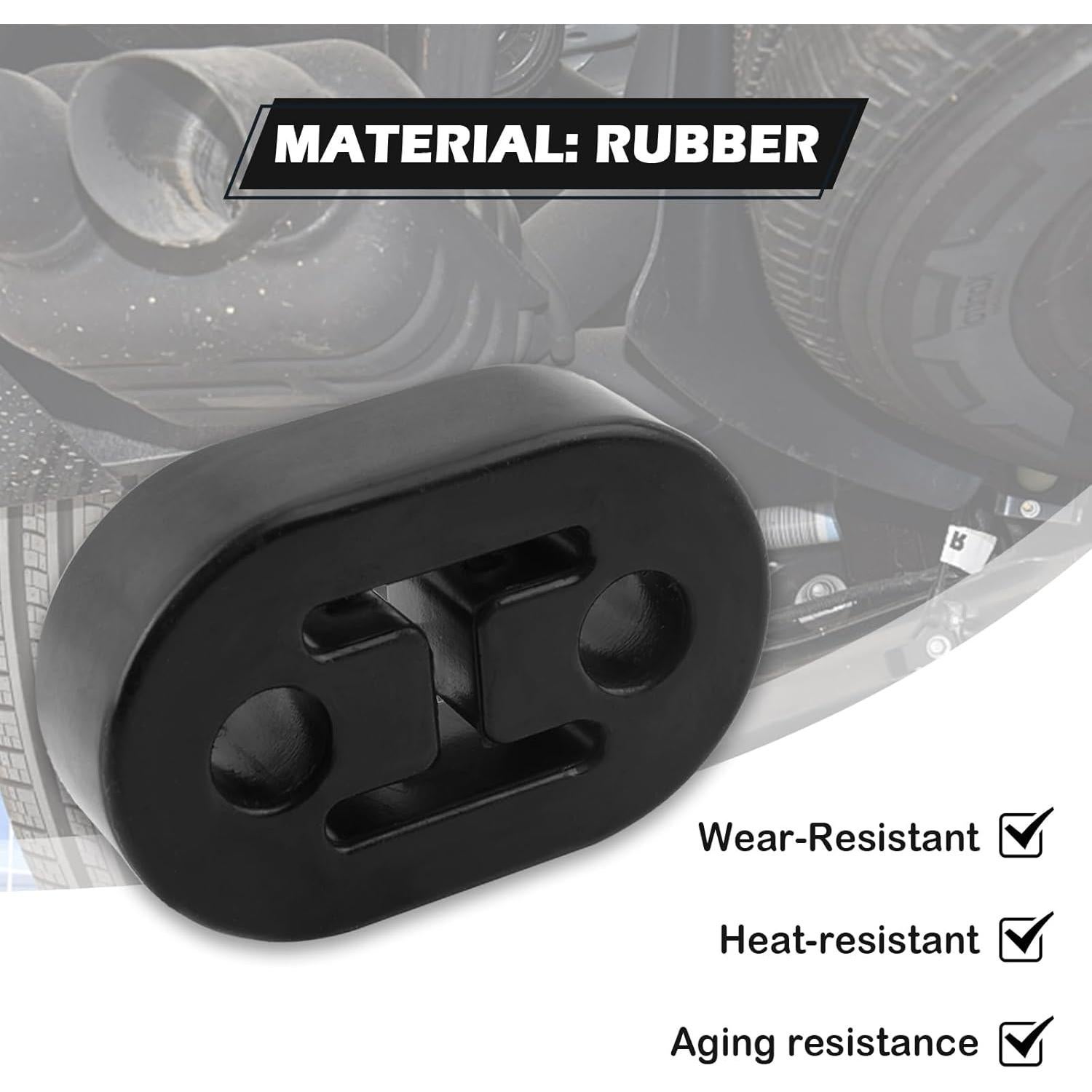 Soportes de Escape de Goma YGDMD 4 Piezas 7.26x4.64cm