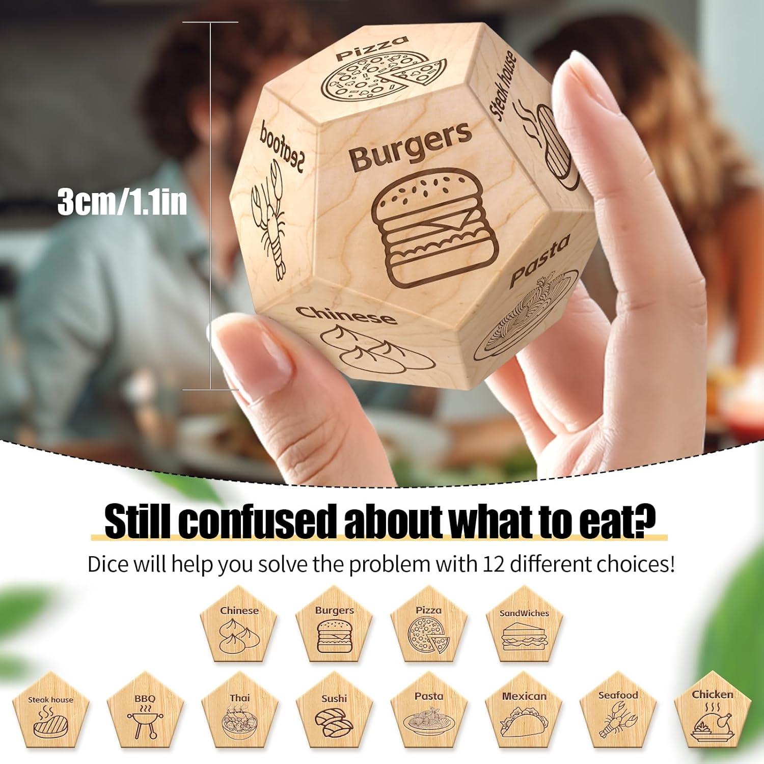 Dados de Decisión de Comida Kykake - Juego para Parejas