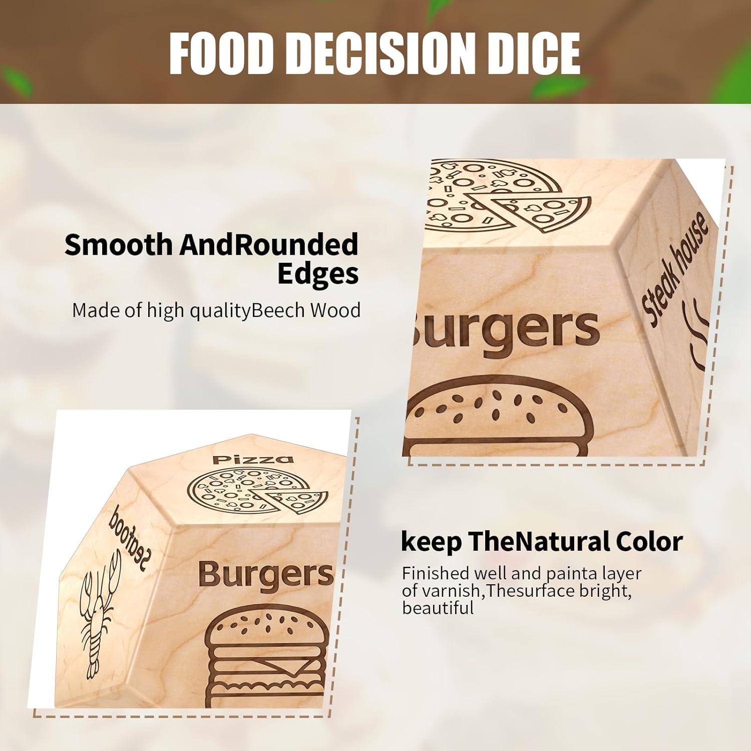 Dados de Decisión de Comida Kykake - Juego para Parejas