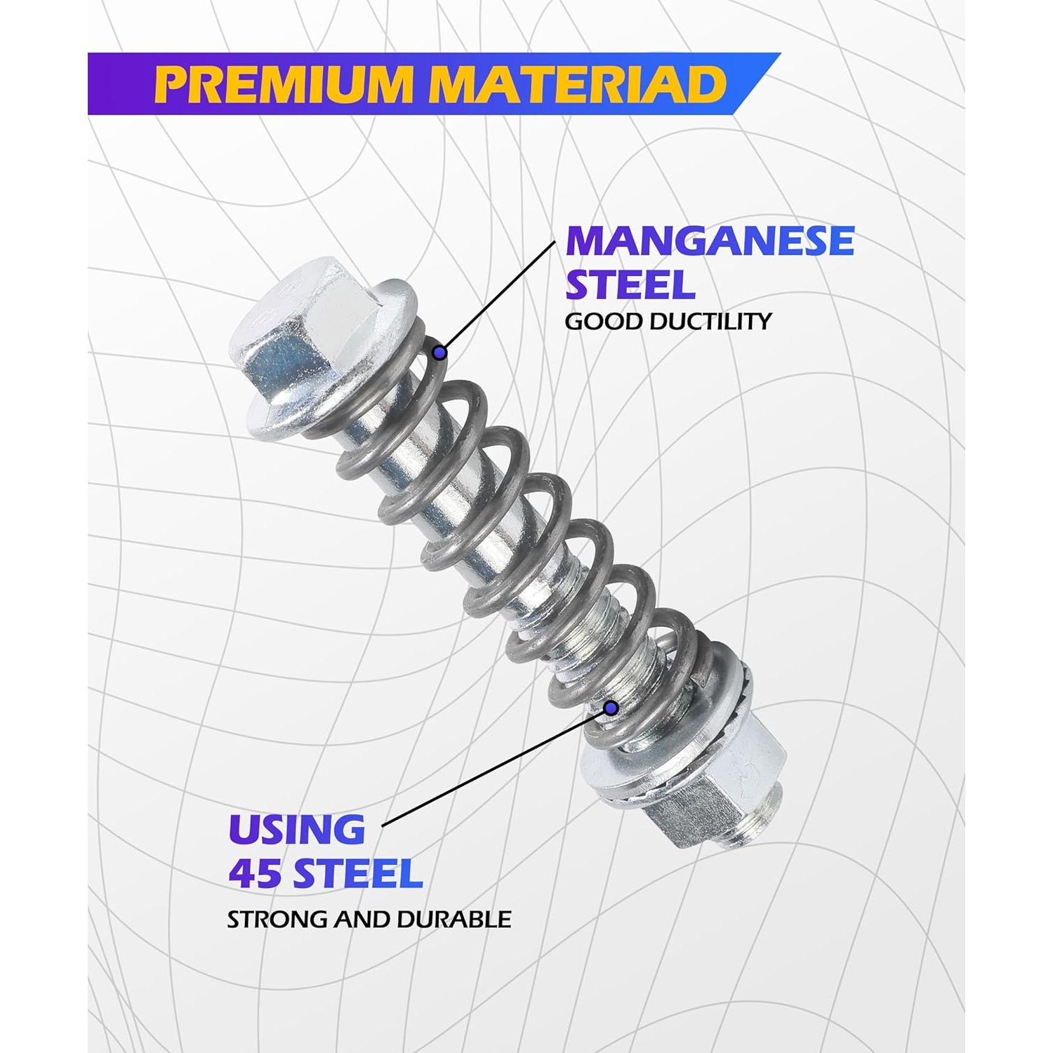 Kit de Tornillos de Escape SCUARI M10x1.5 con Resortes - 2 Piezas