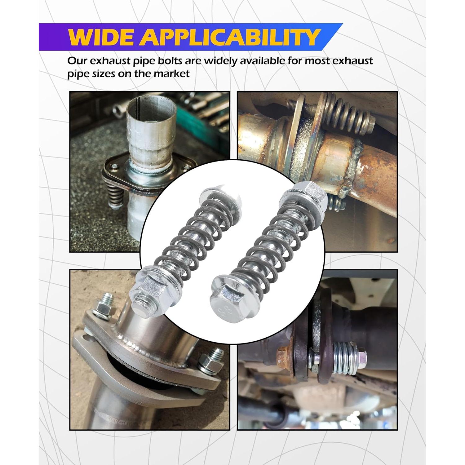 Kit de Tornillos de Escape SCUARI M10x1.5 con Resortes - 2 Piezas