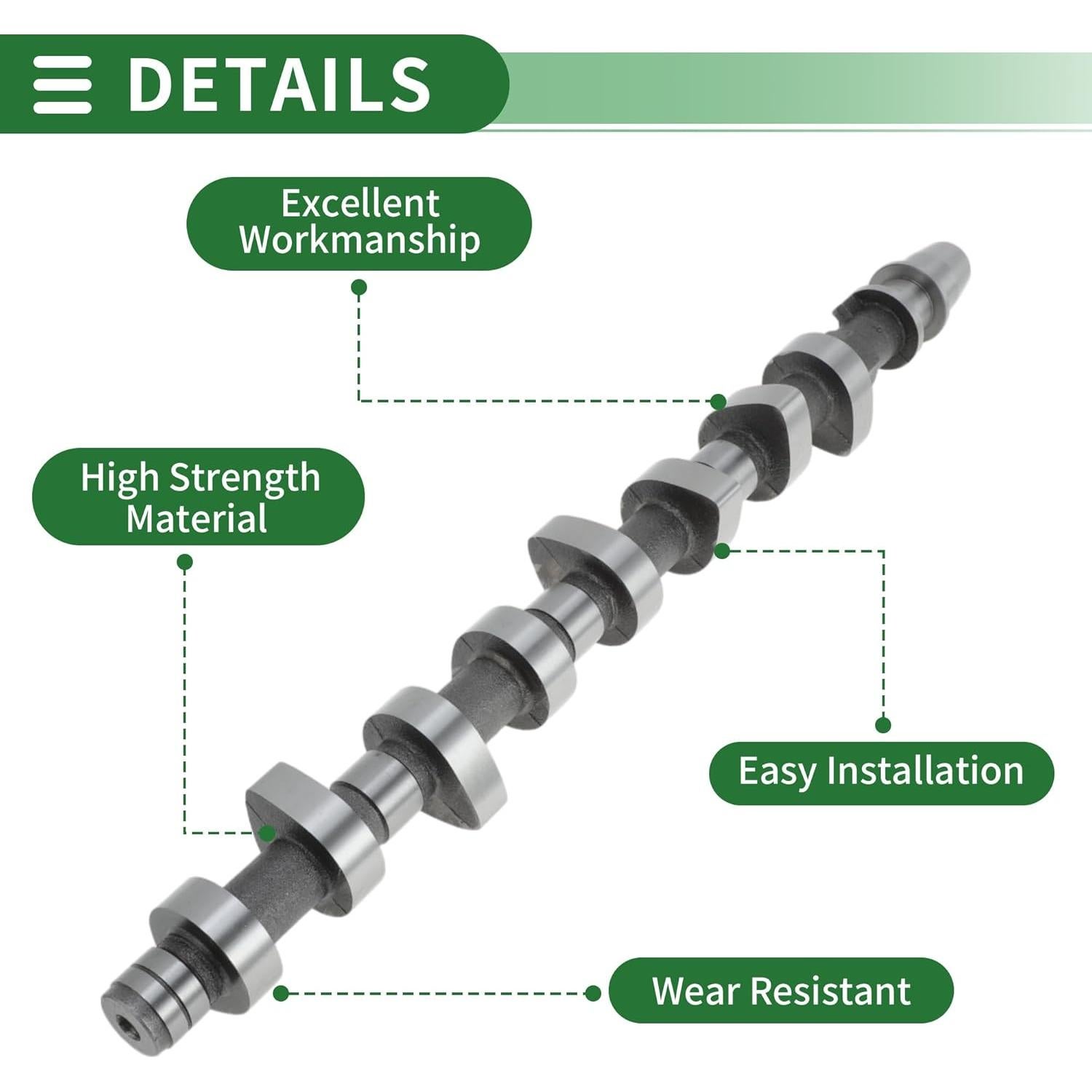 Eje de Leva de Admisión y Escape Partuto Toyota Hilux 1993-2004