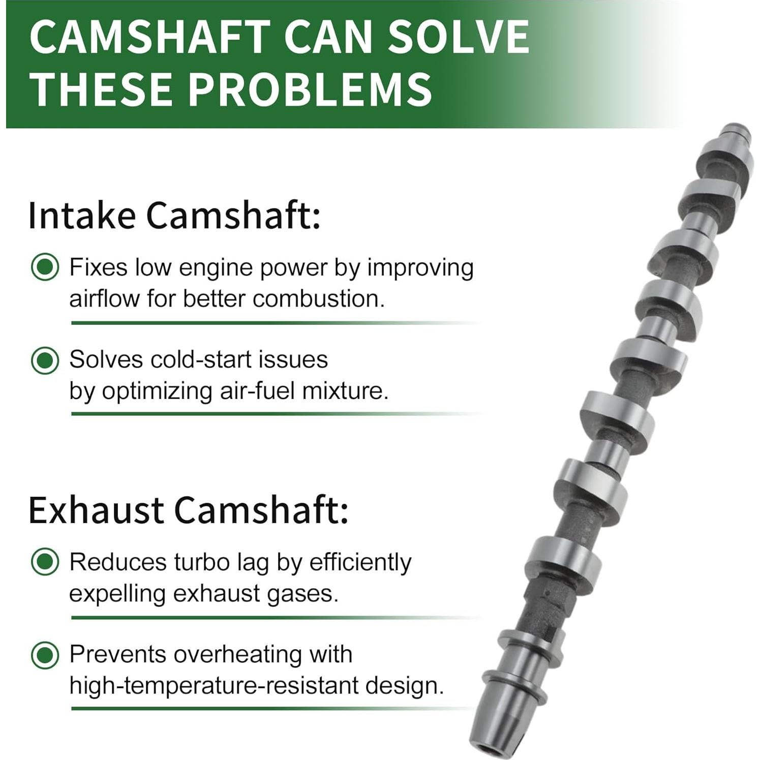 Eje de Leva de Admisión y Escape Partuto Toyota Hilux 1993-2004