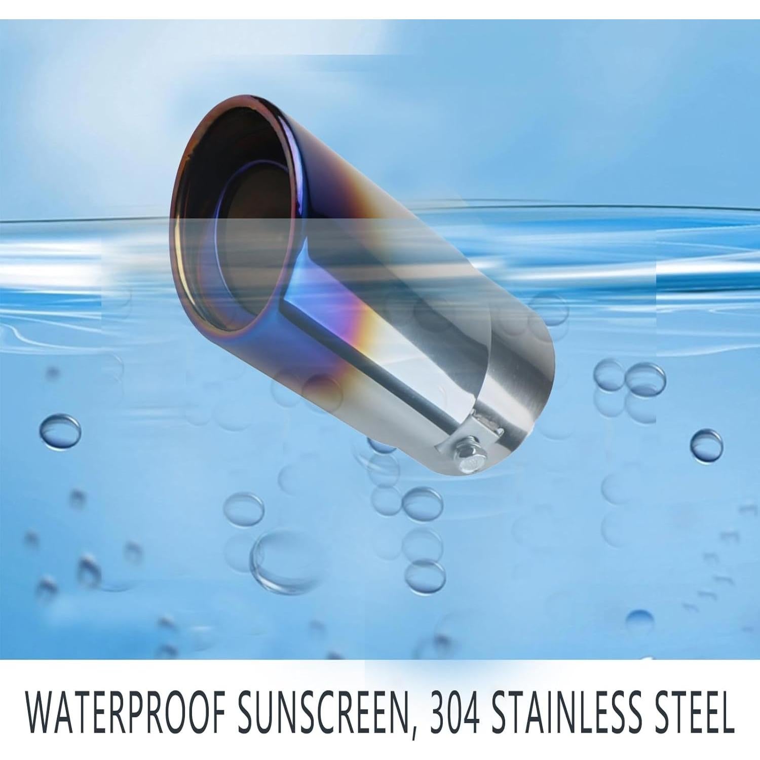 Punta de Escape Luminuti Acero Inoxidable 13.97 cm Azul