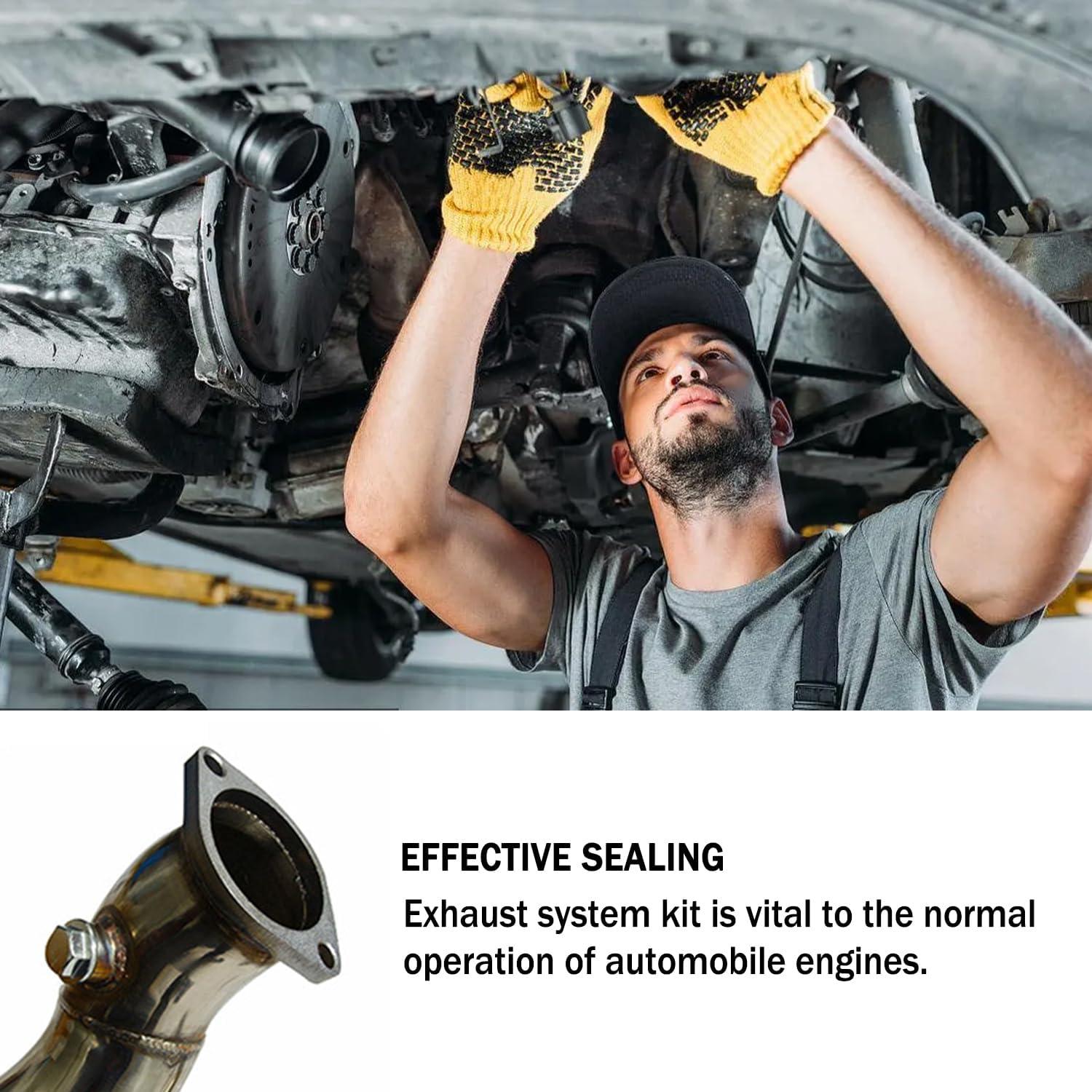 Kit de Reparación de Brida de Escape Aokdom 3" Acero Inoxidable