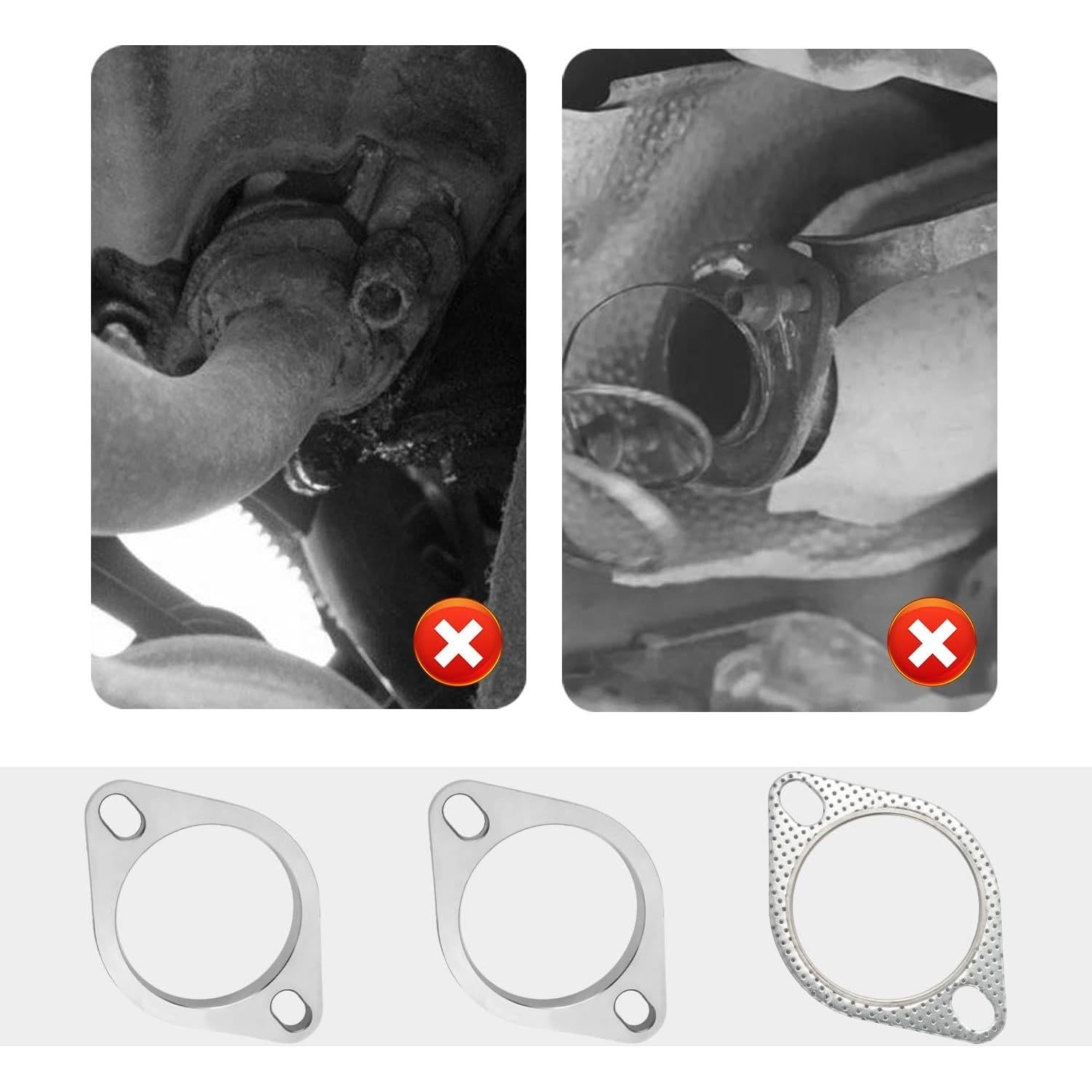 Kit de Reparación de Brida de Escape Aokdom 3" Acero Inoxidable