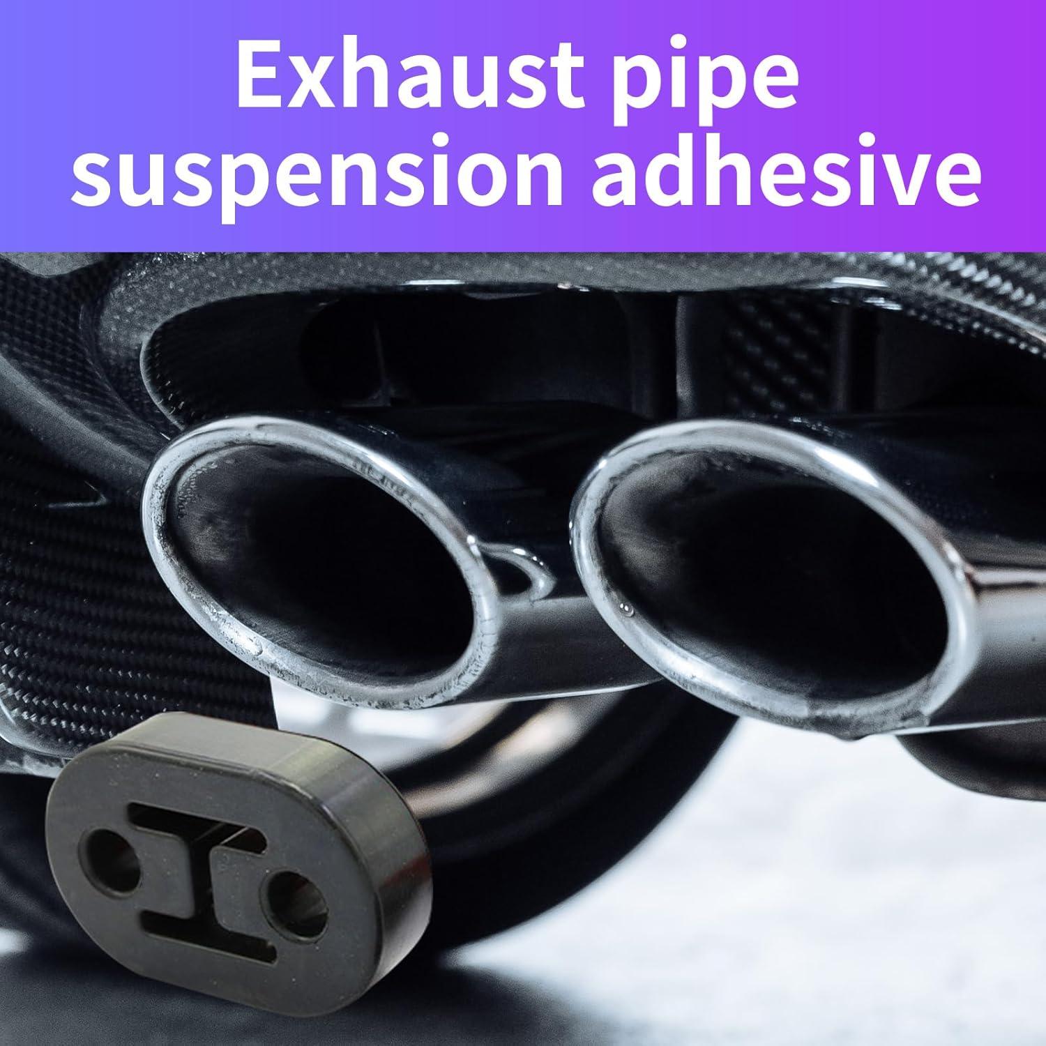 Soporte de Escape de Goma Jitrendo 4 Pcs para Coches y SUV