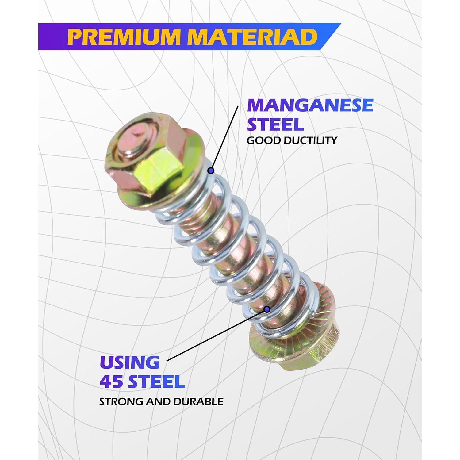 Kit 2 Pernos y Resortes de Escape SCUARI M10-1.5x67mm