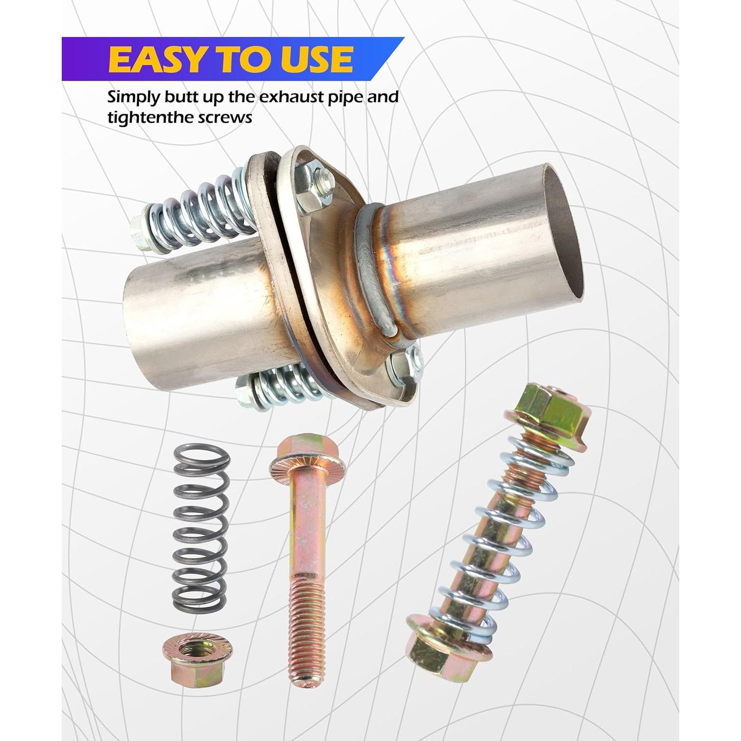 Kit 2 Pernos y Resortes de Escape SCUARI M10-1.5x67mm