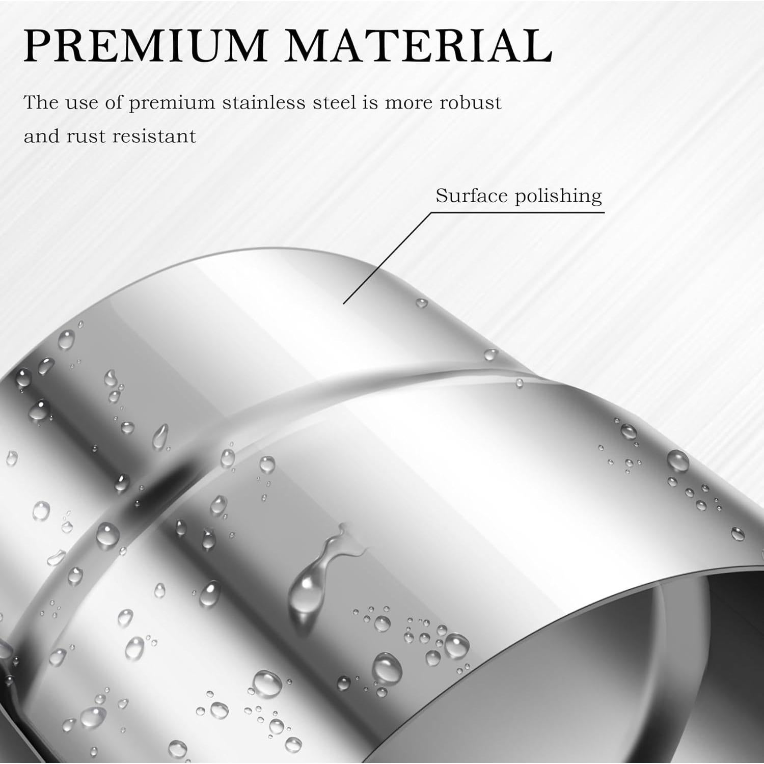 Abrazadera de escape CXCCOI 2.25" ID/OD Acero Inoxidable