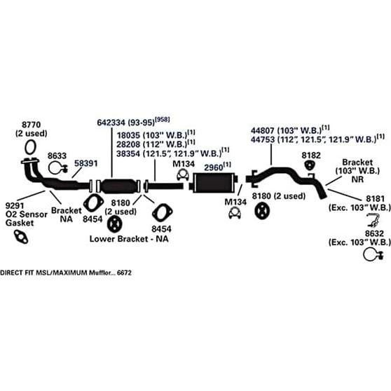Tubería de Escape AP 44753 - Productos de Escape - 37.5 cm