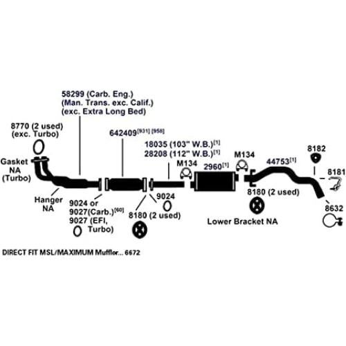 Tubería de Escape AP 44753 - Productos de Escape - 37.5 cm