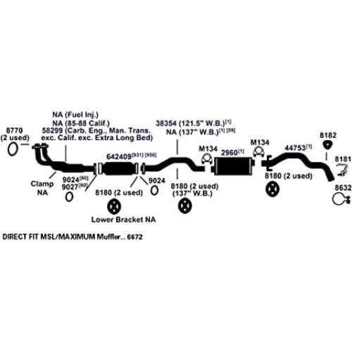Tubería de Escape AP 44753 - Productos de Escape - 37.5 cm