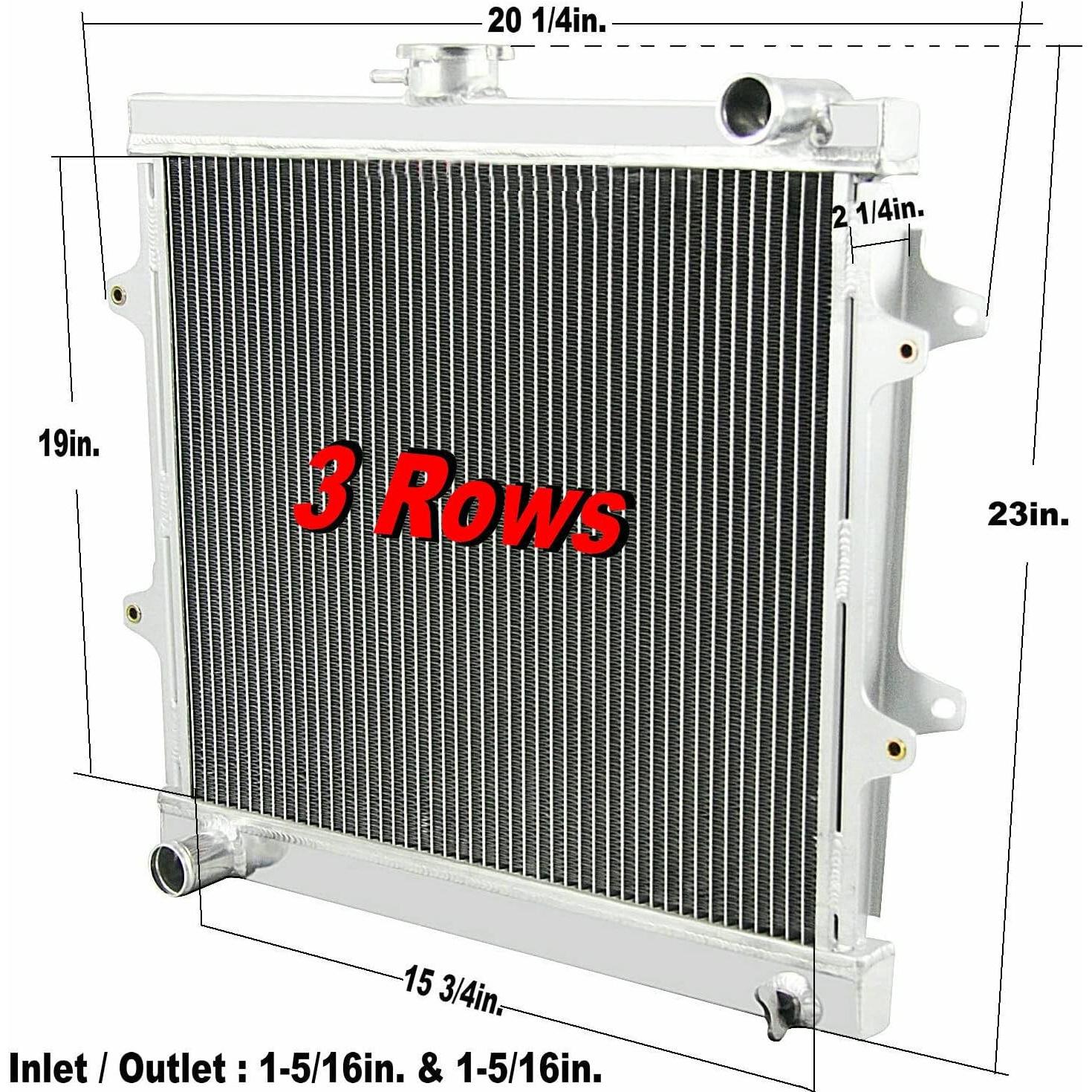 Radiador de Aluminio EGINCOOLER 3 Filas para Toyota 4Runner 2.4L