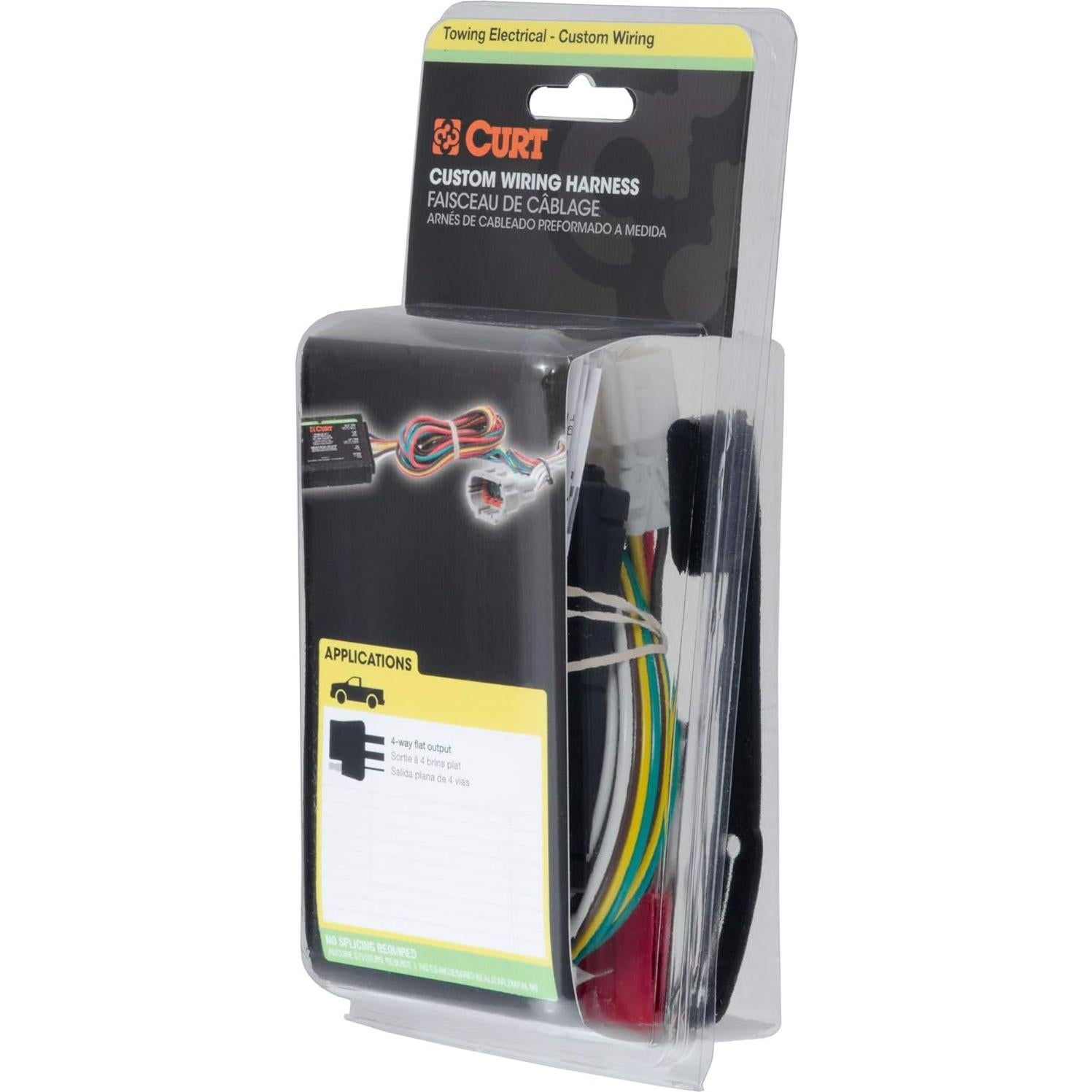 Arnés de Cableado CURT 55513 4 Pines para Toyota Tacoma, T100, Hilux