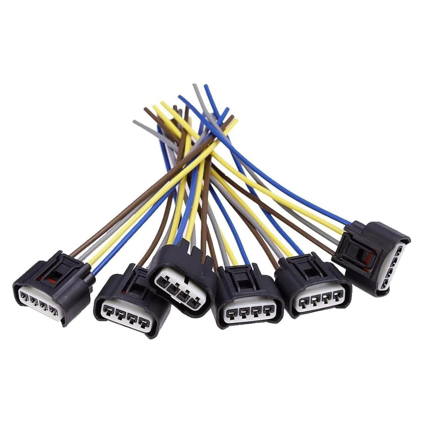 Pack de 6 Conectores de Bobina de Encendido Yumfugu YUMGYBZT601BL-6PS