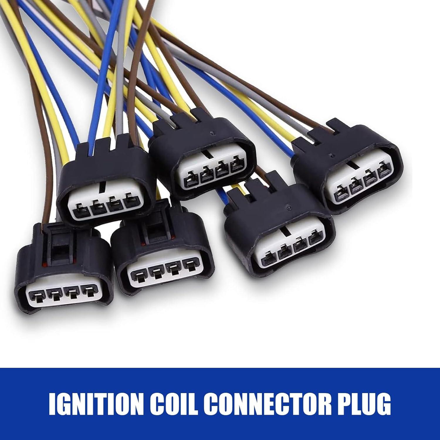 Pack de 6 Conectores de Bobina de Encendido Yumfugu YUMGYBZT601BL-6PS