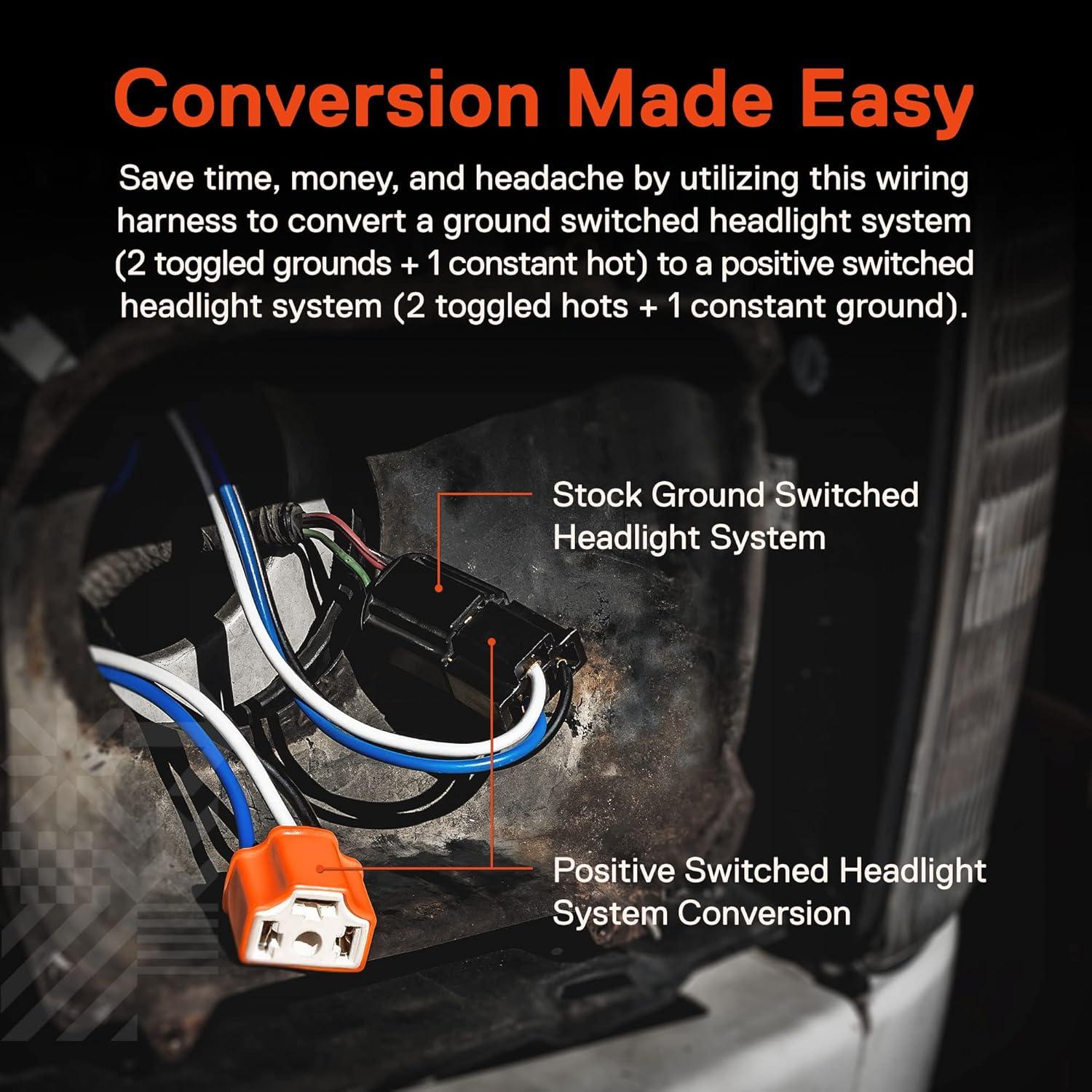 Arnés de Cableado H4 True Mods para Faro LED Universal