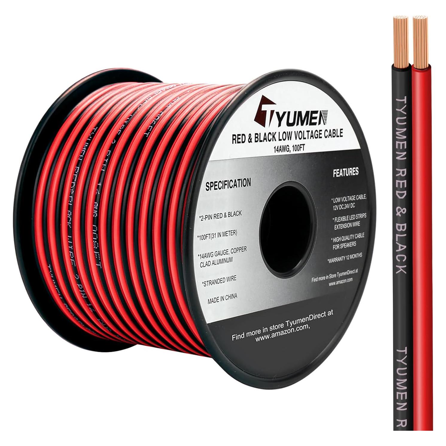Cable de conexión eléctrica 30m 14AWG Tyumen para tiras LED