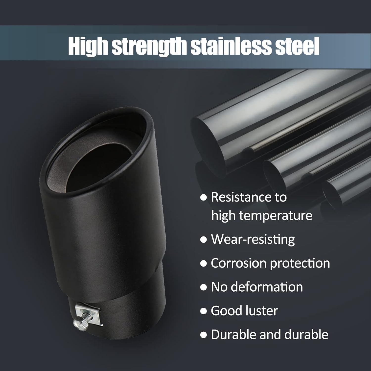 Punta de Escape Universal Yonput Acero Inoxidable 6.35 cm