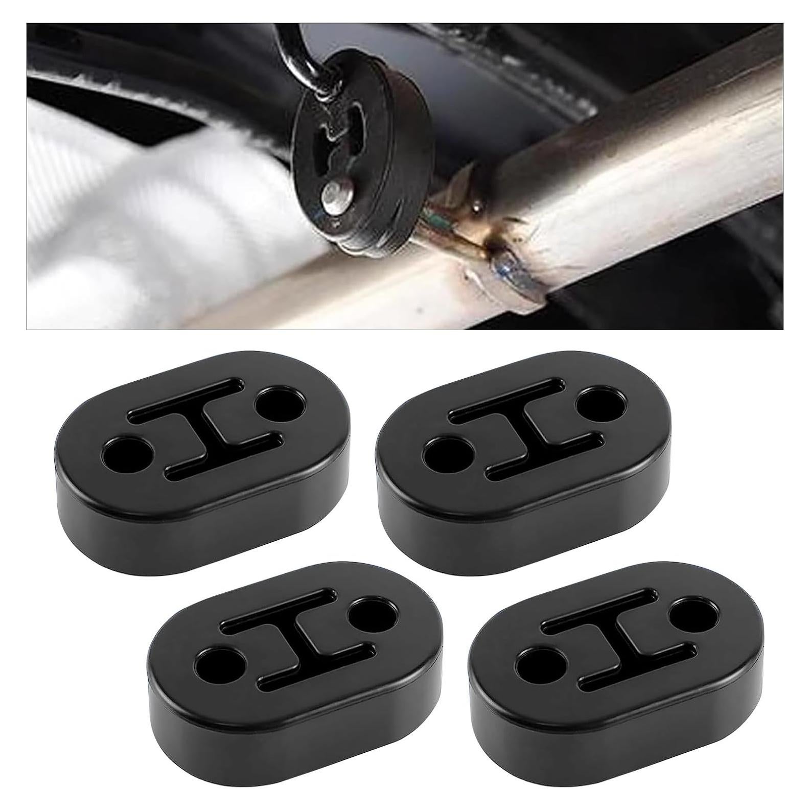 Soporte de Escape de Goma 4 PCS Flygun Doble Orificio