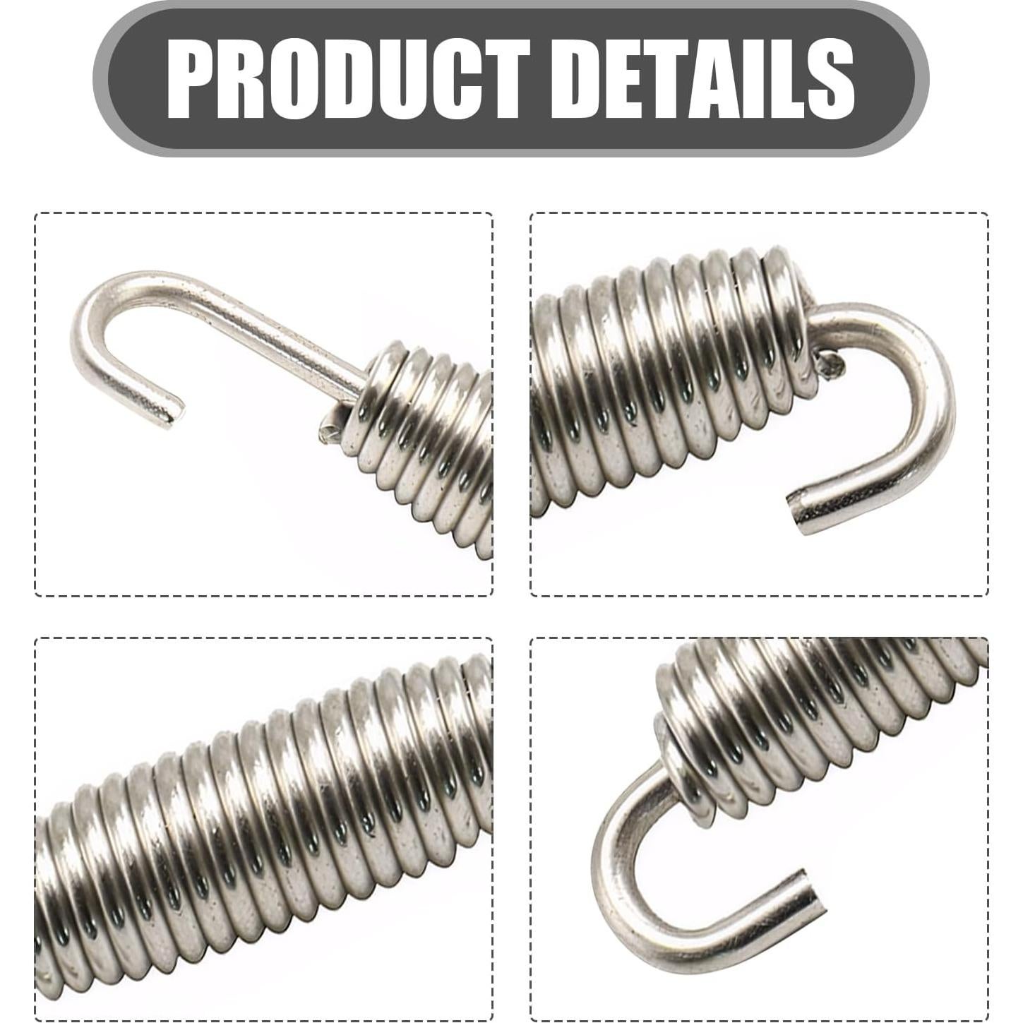 Gancho de Resorte Acero Inoxidable Jokormo 2 PCS Universal