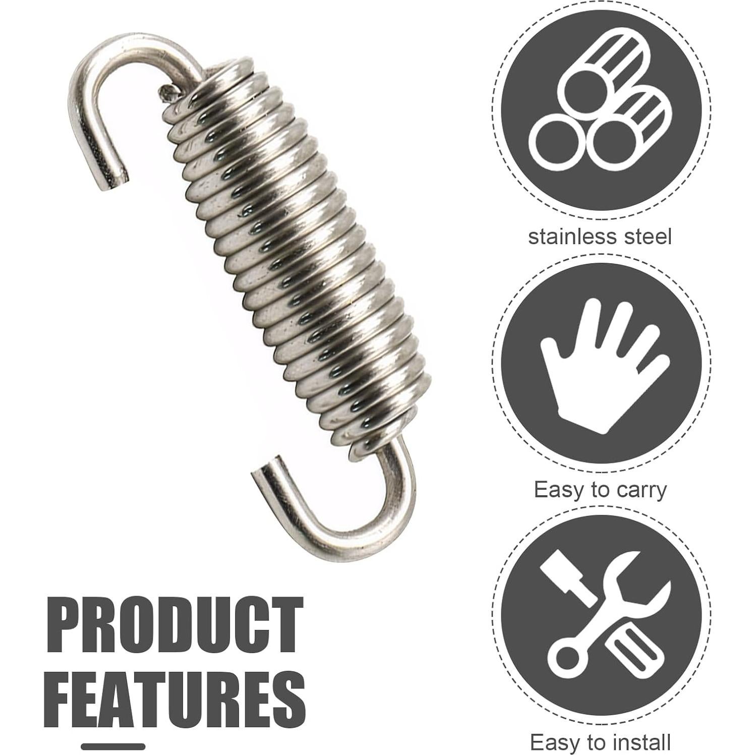 Gancho de Resorte Acero Inoxidable Jokormo 2 PCS Universal