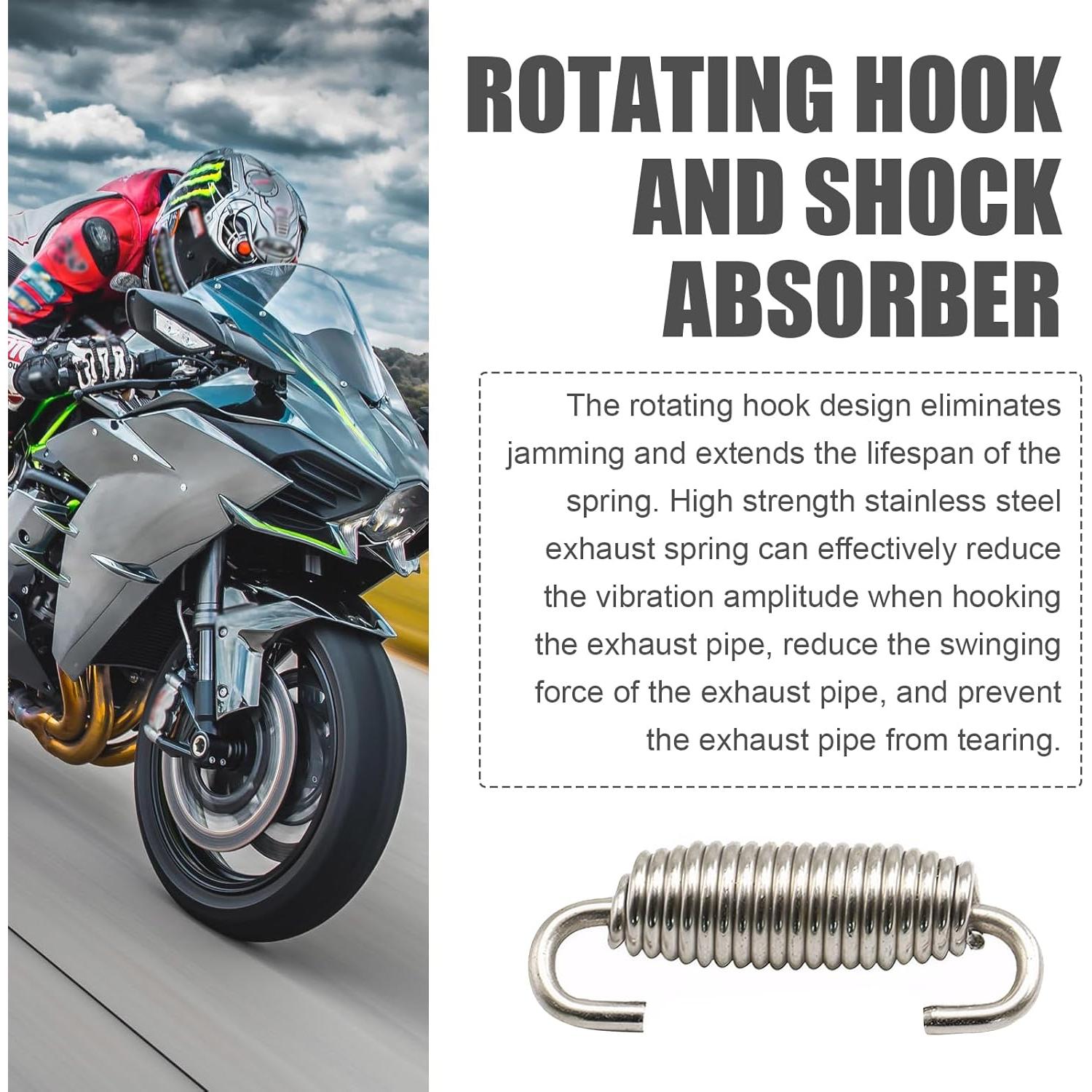 Gancho de Resorte Acero Inoxidable Jokormo 2 PCS Universal