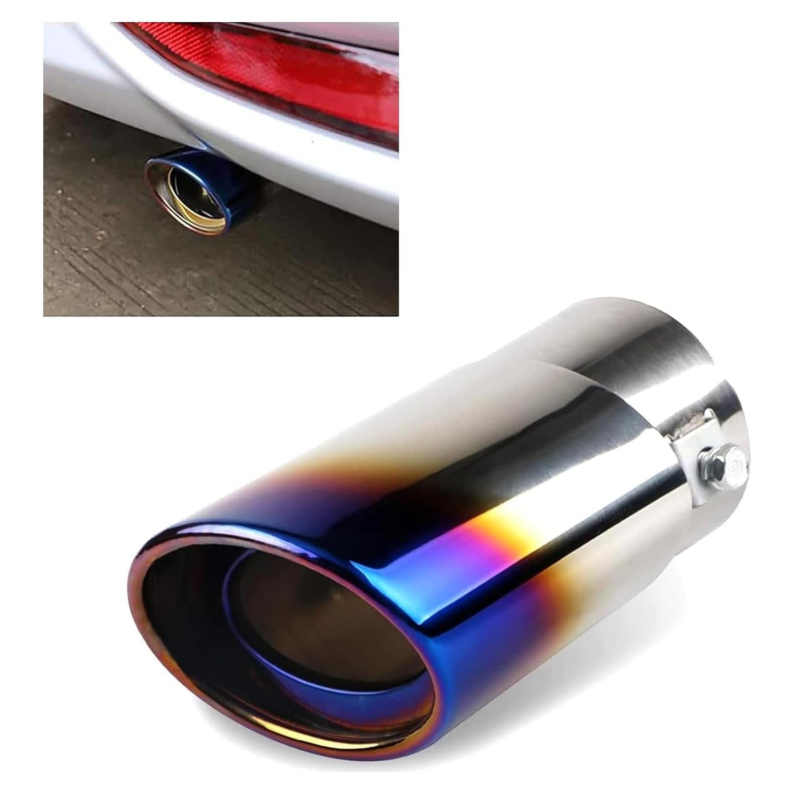 Punta de Escape Acero Inoxidable Sinytuto Universal Azul