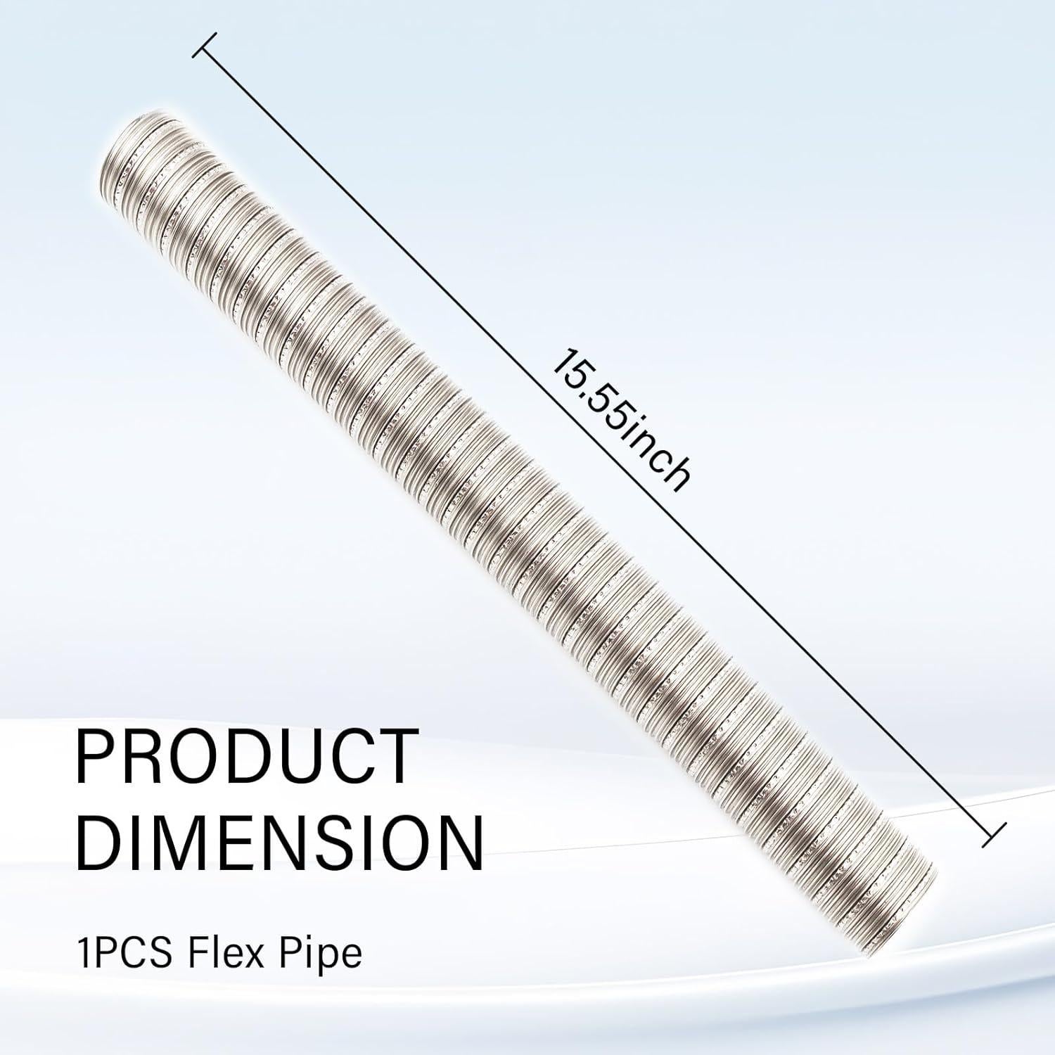 Tubería Flexible de Escape Figpade 39.37 cm Acero Inoxidable