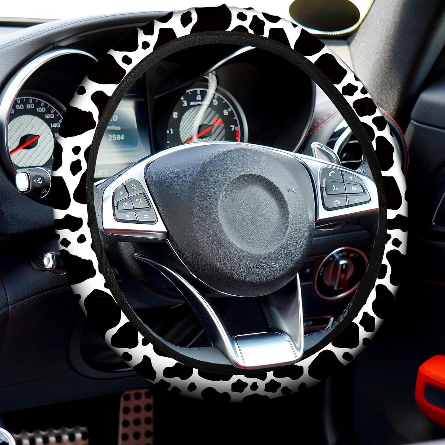 Conjunto Completo de Accesorios de Coche Frienda Estampado Vaca