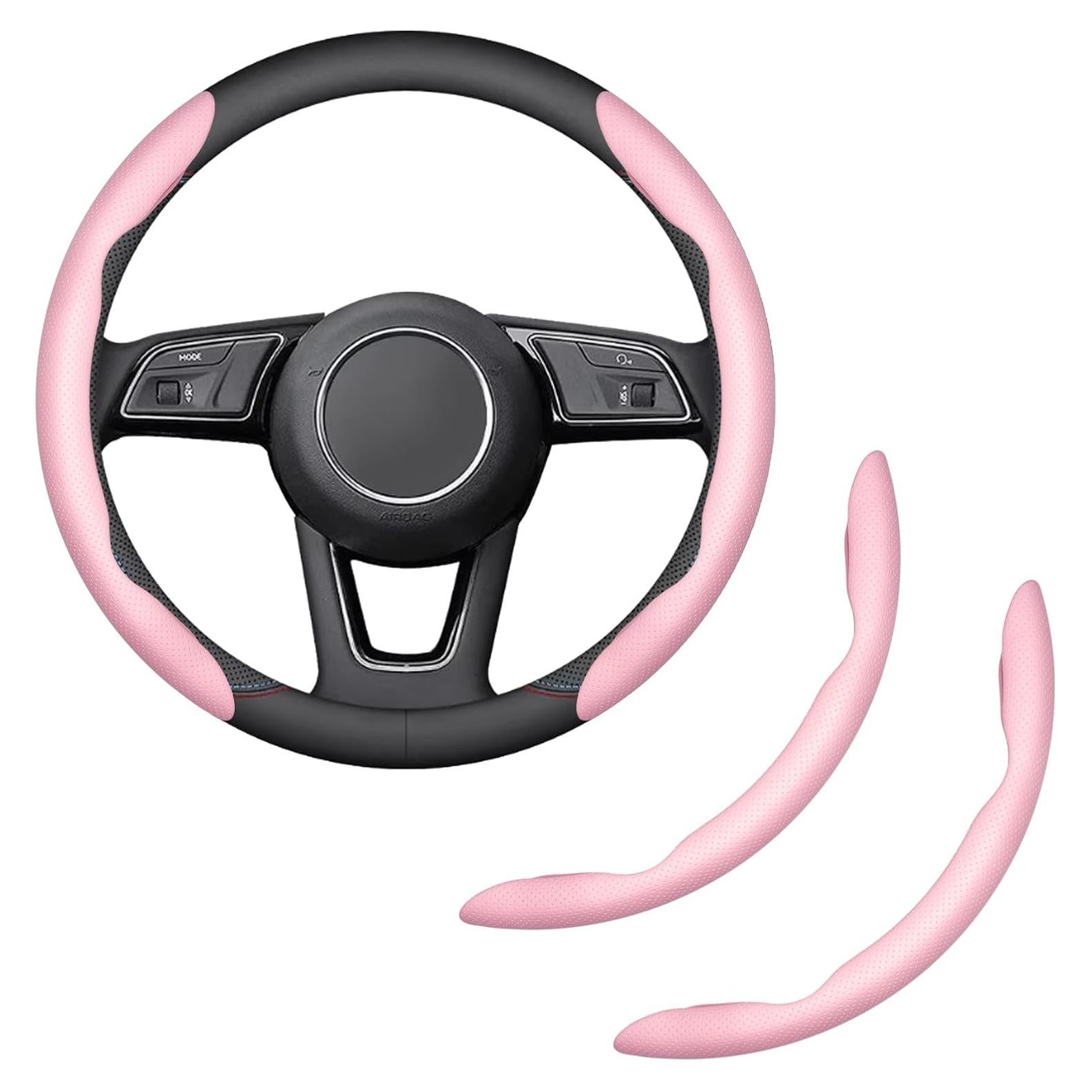 Cubierta de Volante HHZL Rosa Antideslizante 2 Piezas