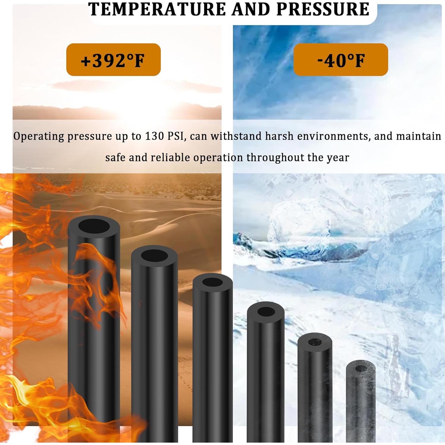 Kit de Mangueras de Vacío IHOTDER 6PCS Silicona 1.5m