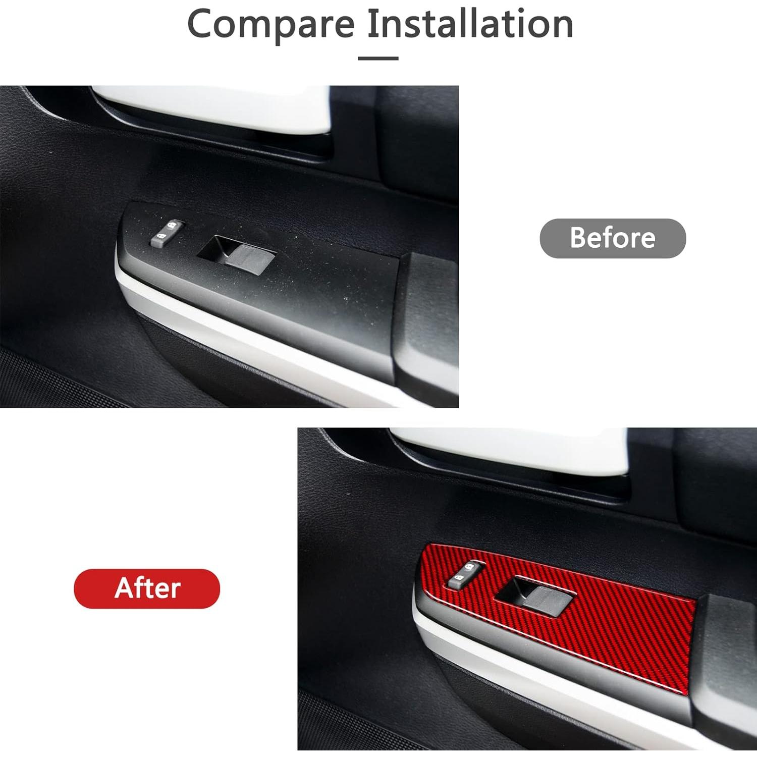 Calcomanía de fibra de carbono Bilisin para Toyota Tundra 2014-2018