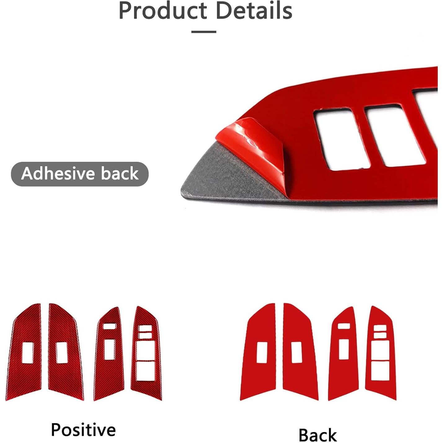 Calcomanía de fibra de carbono Bilisin para Toyota Tundra 2014-2018