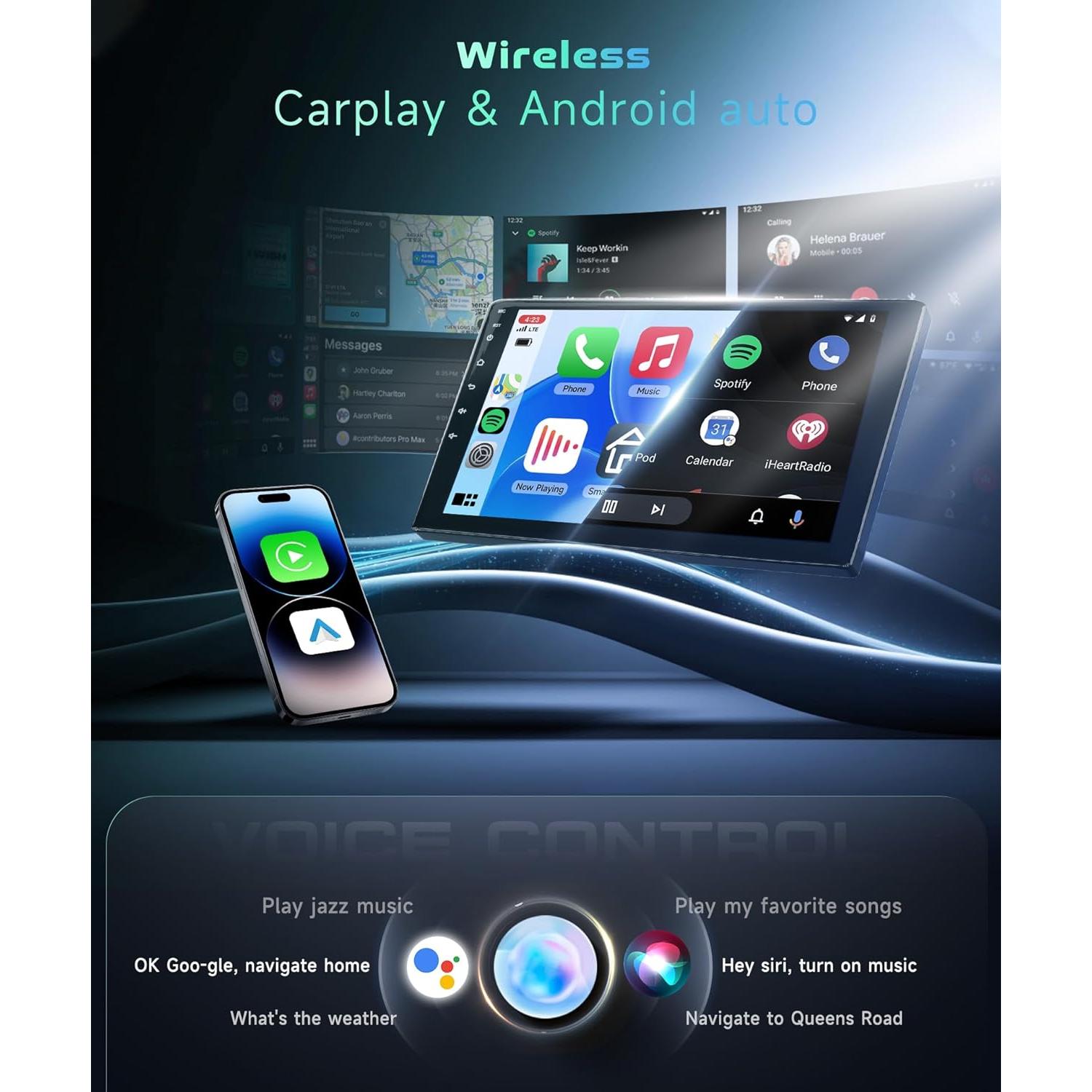 Estéreo de Coche MAHVEC para Toyota Hilux 2015-2020 10.1"