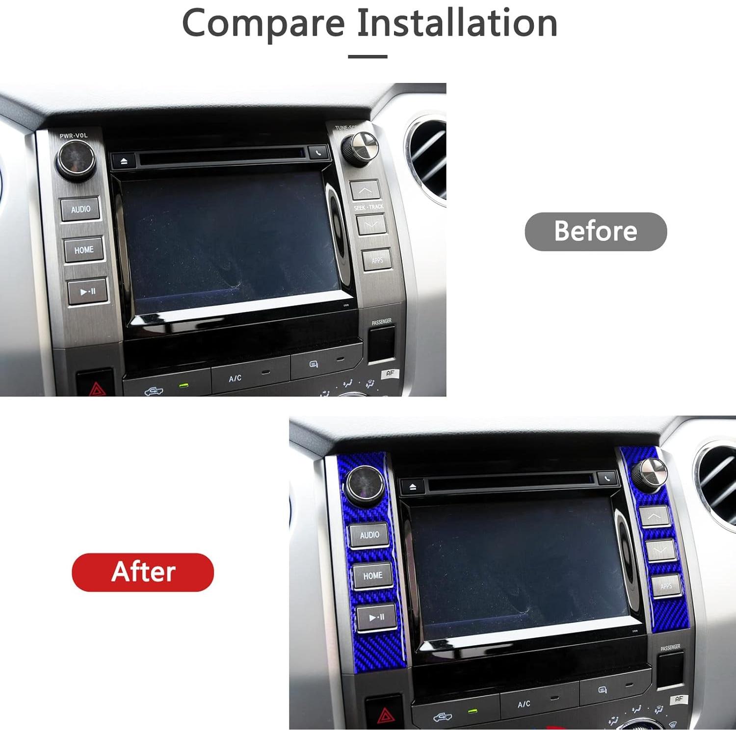 Decoración de Fibra de Carbono Bilisin para Toyota Tundra 2014-2018