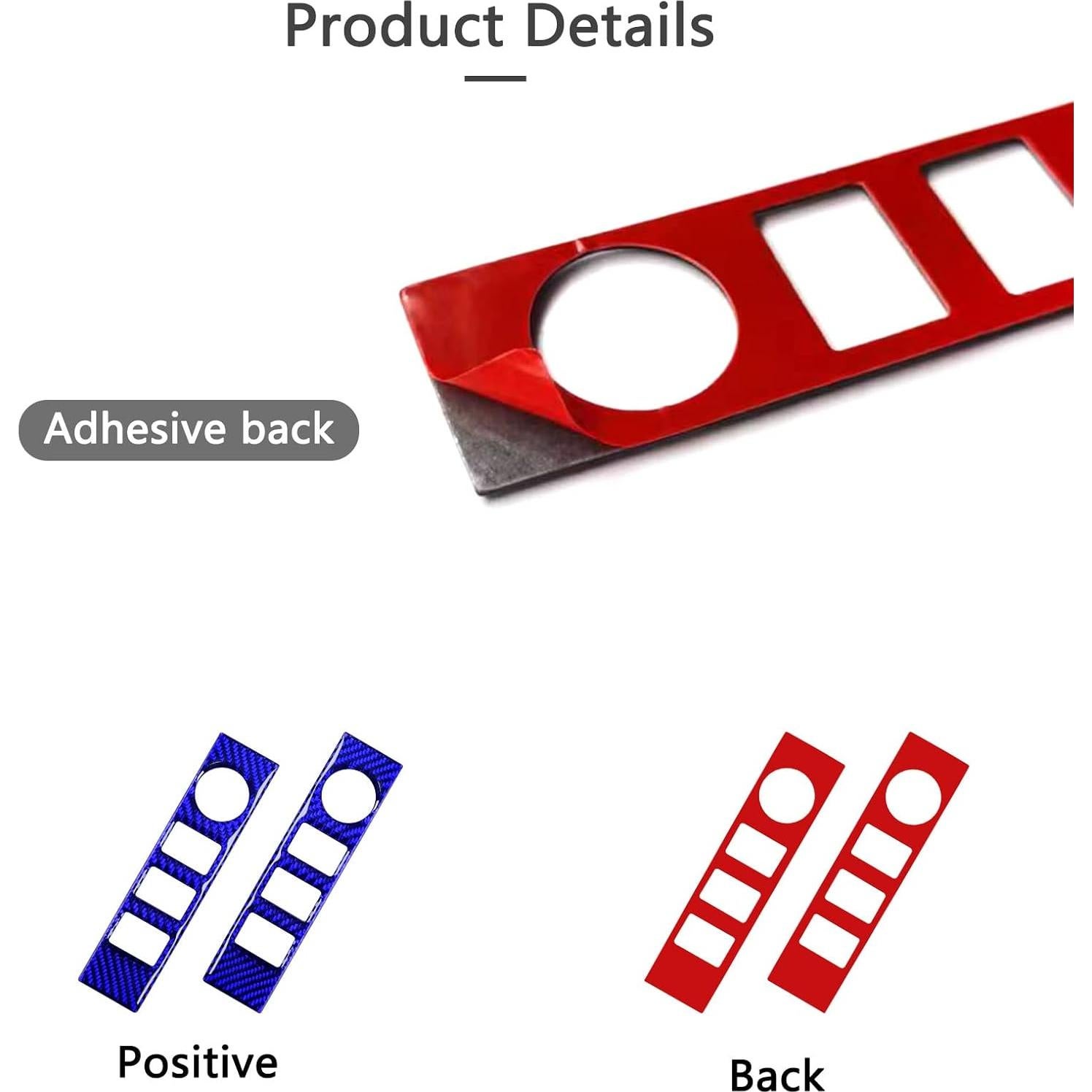 Decoración de Fibra de Carbono Bilisin para Toyota Tundra 2014-2018