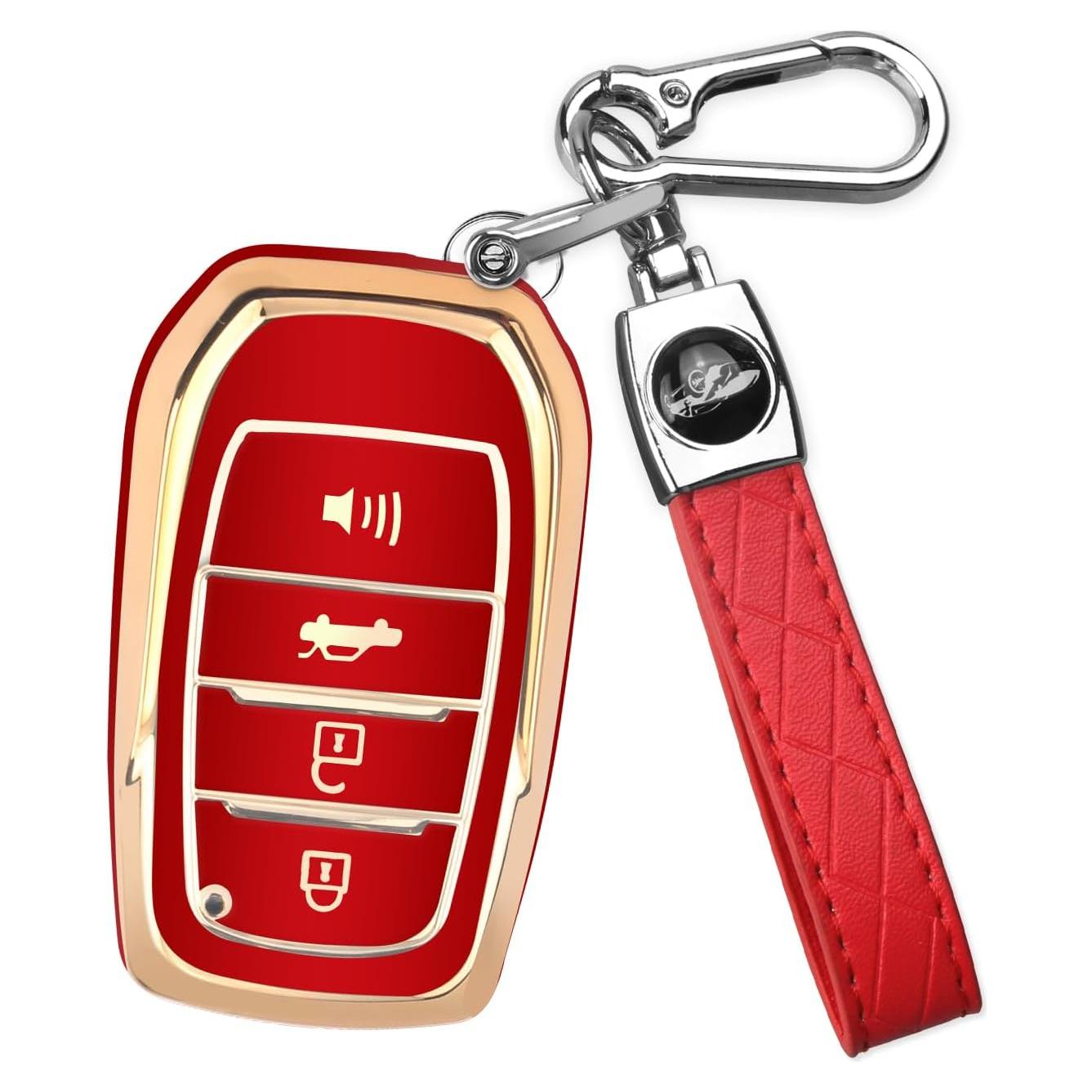 Funda de Llave Toyota QBUC G-Rojo 2019-2024 Venza RAV4