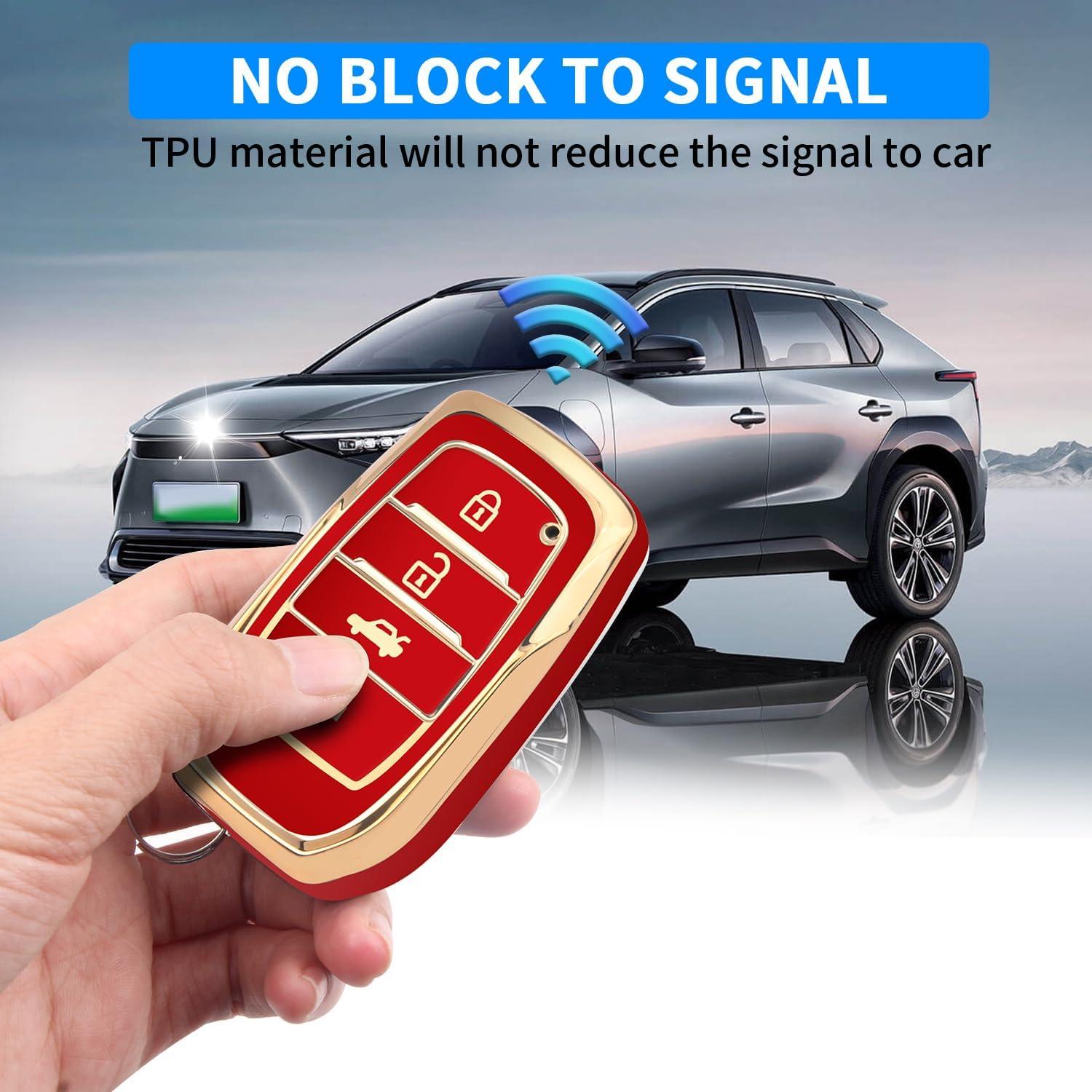 Funda de Llave Toyota QBUC G-Rojo 2019-2024 Venza RAV4