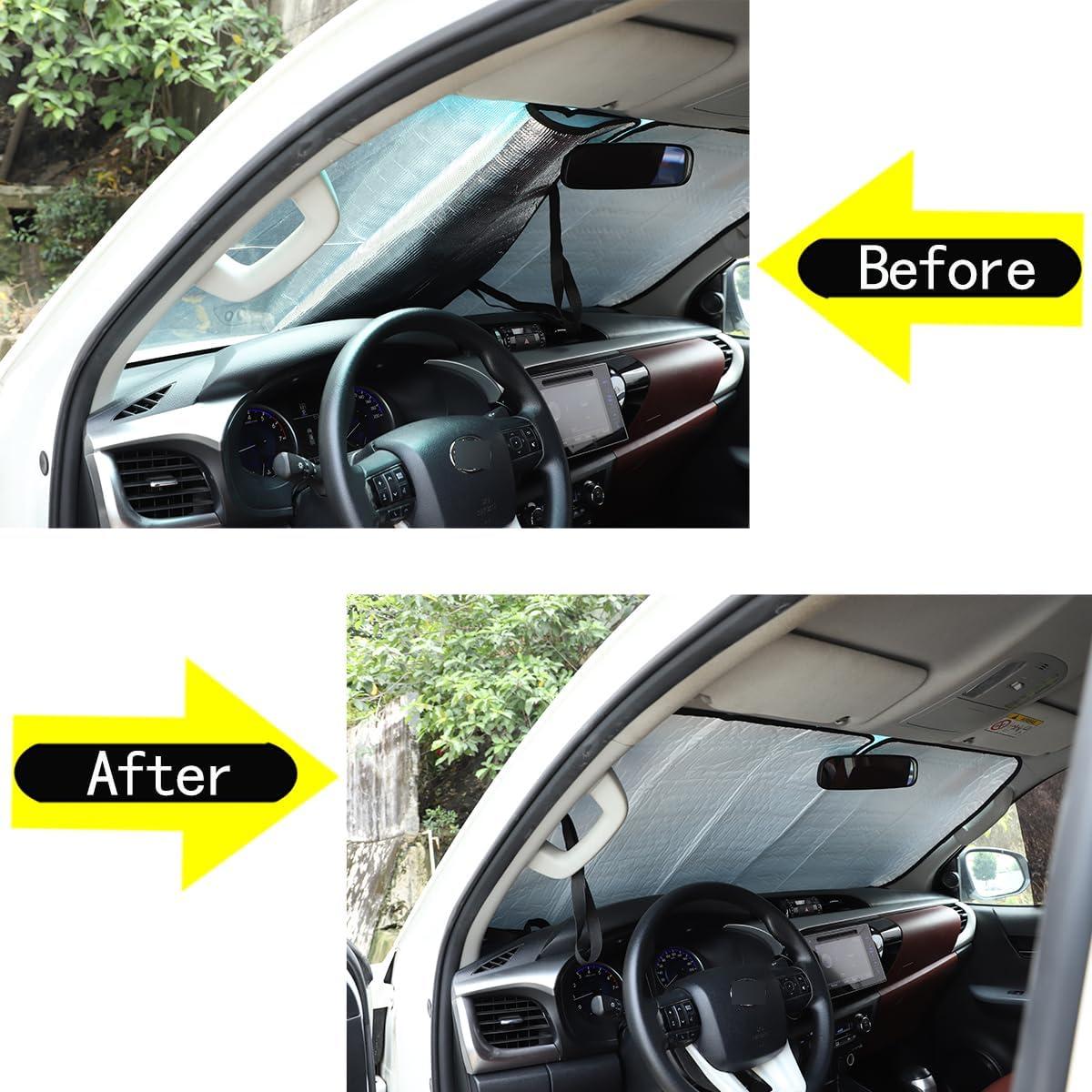 Protector Solar Plegable CHEAYAR para Parabrisas Toyota Hilux 2015-2022