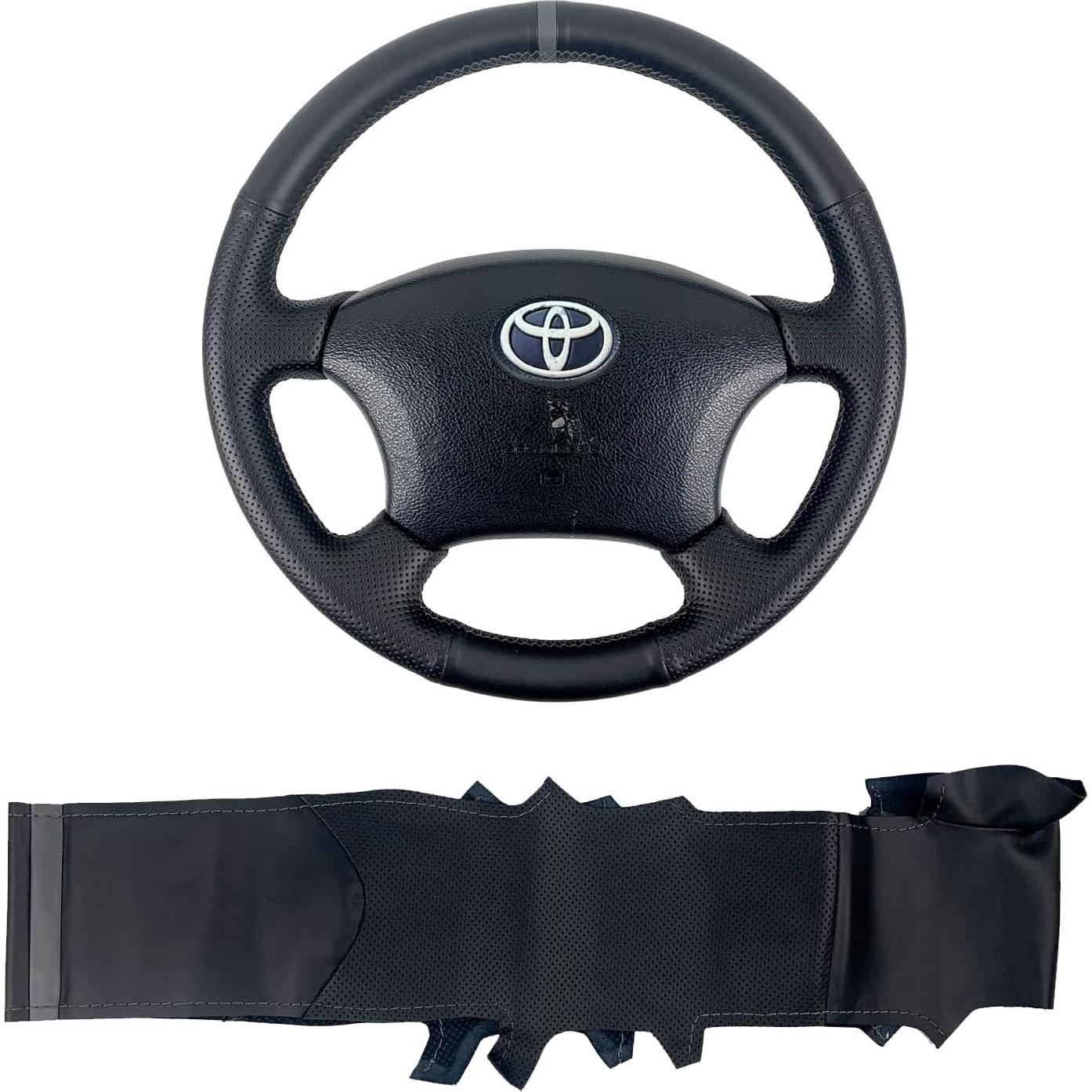 Cubierta de Volante de Cuero Aohua para Toyota 2003-2011